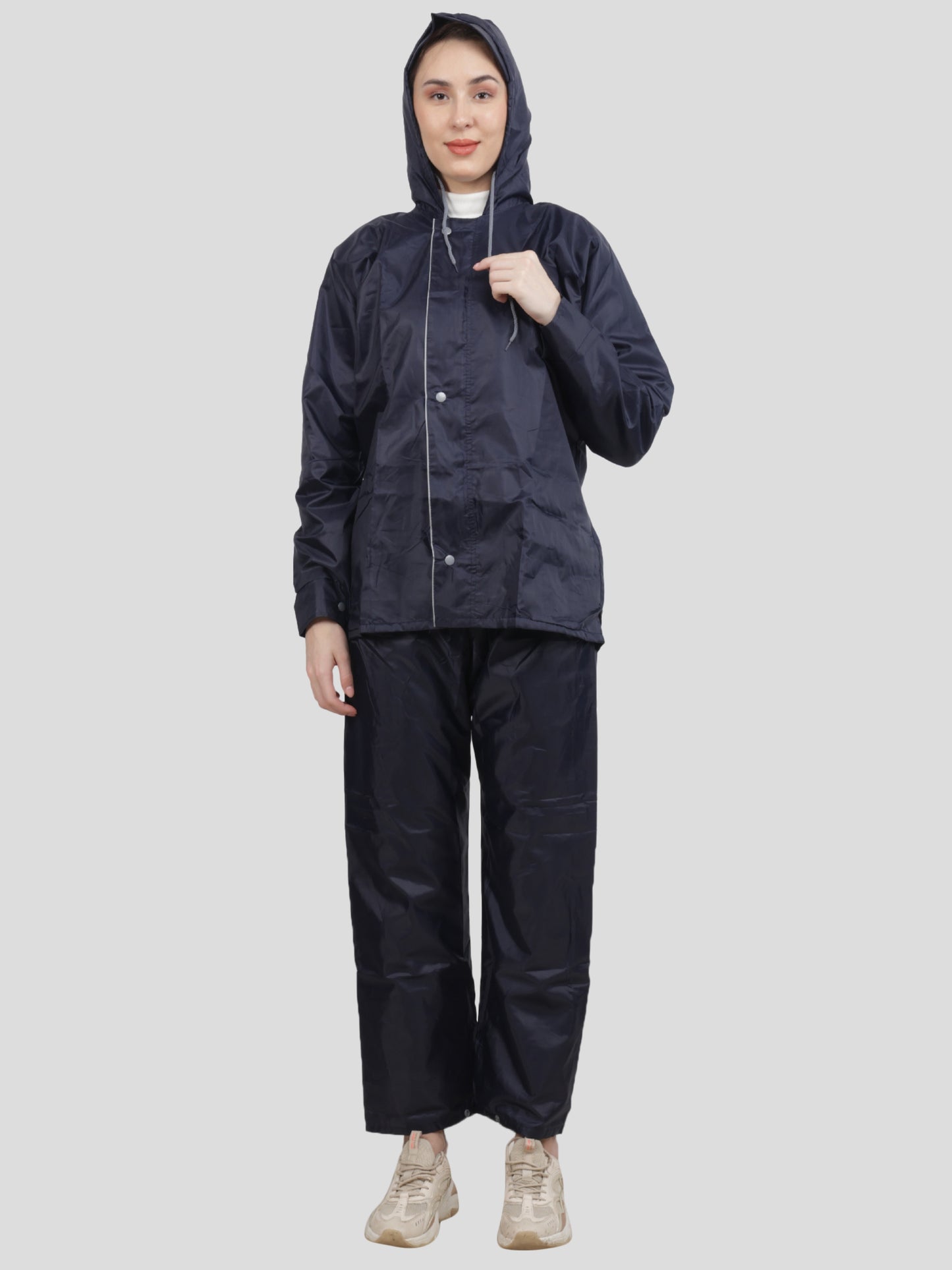 Youth Robe Women's Raincoat Set (Blue)