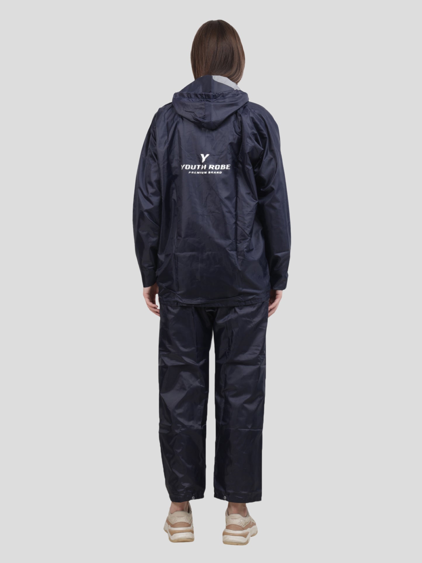 Youth Robe Women's Raincoat Set (Blue)