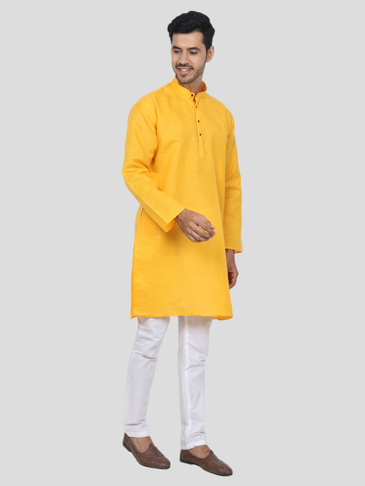 Youth Robe Men's Kurta Pajama Set (Yellow)
