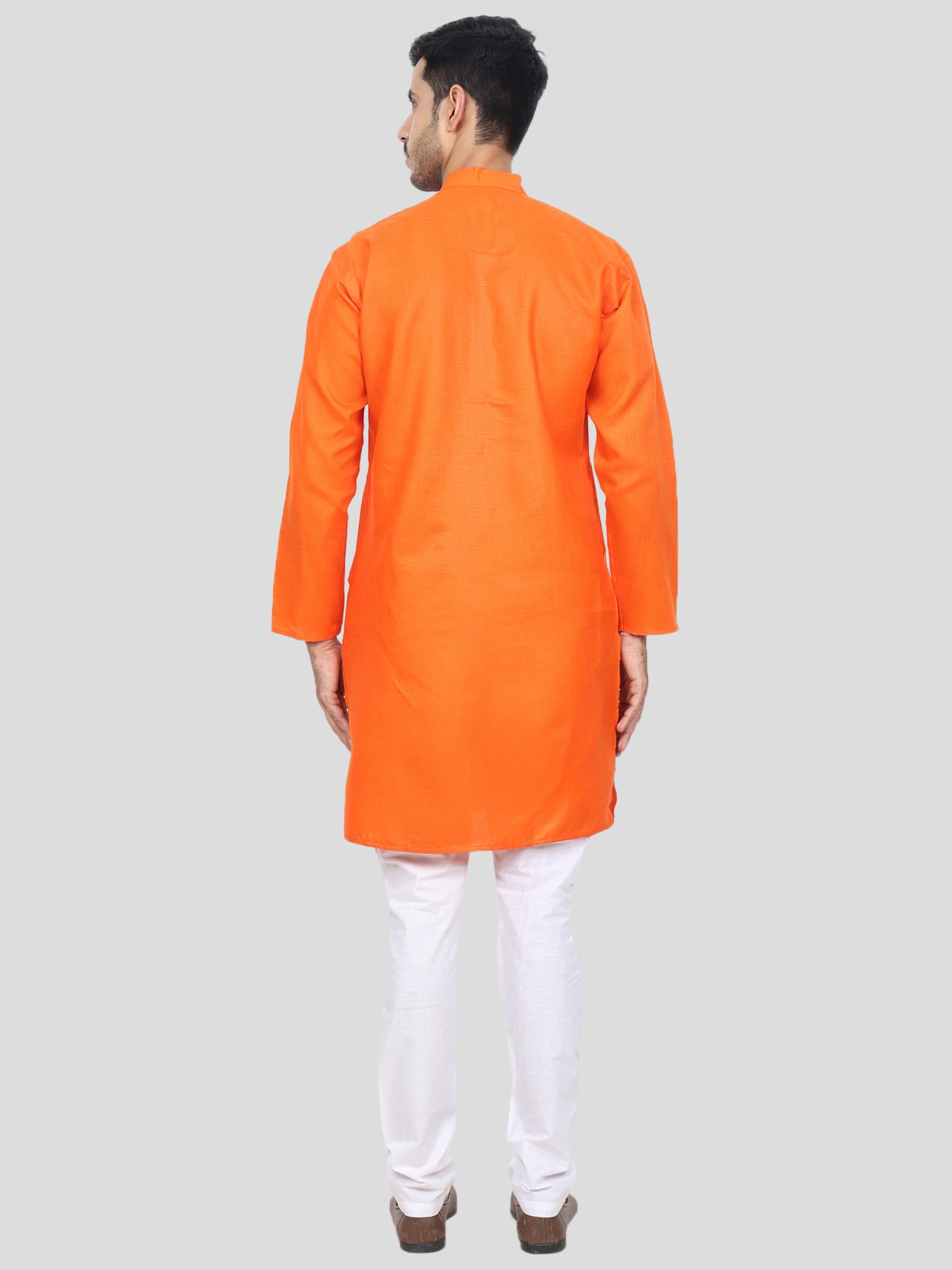 Youth Robe Men's Kurta Pajama Set (Orange)