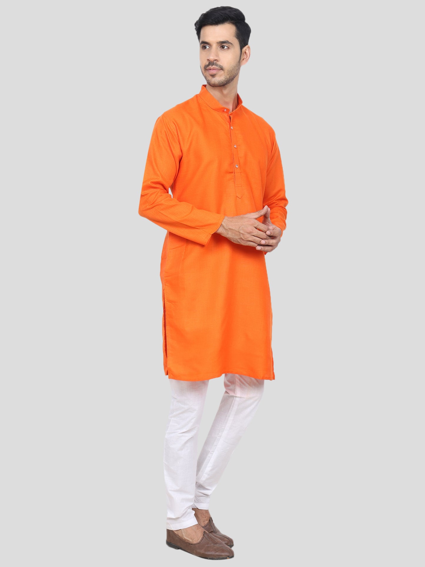 Youth Robe Men's Kurta Pajama Set (Orange)