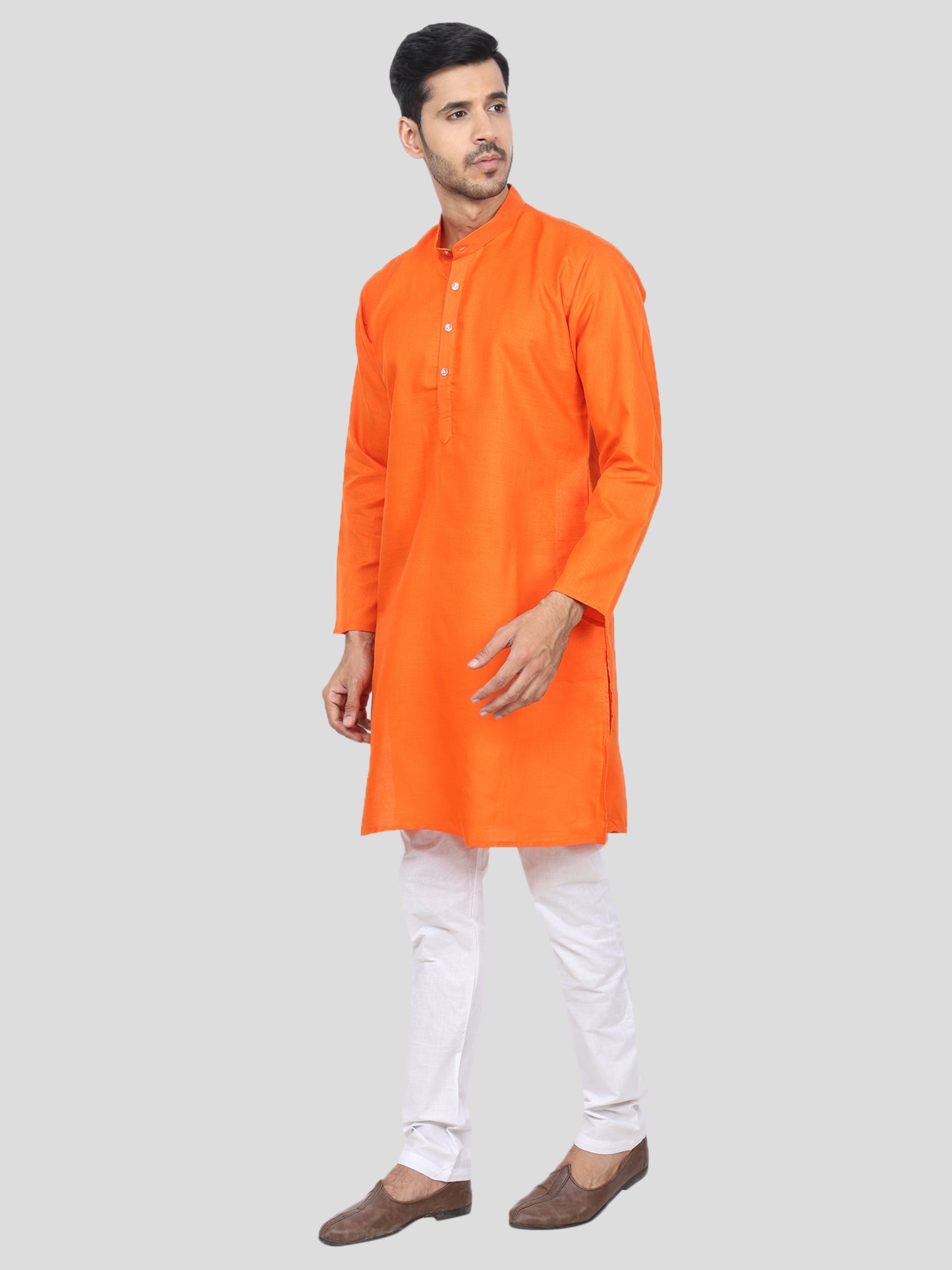 Youth Robe Men's Kurta Pajama Set (Orange)