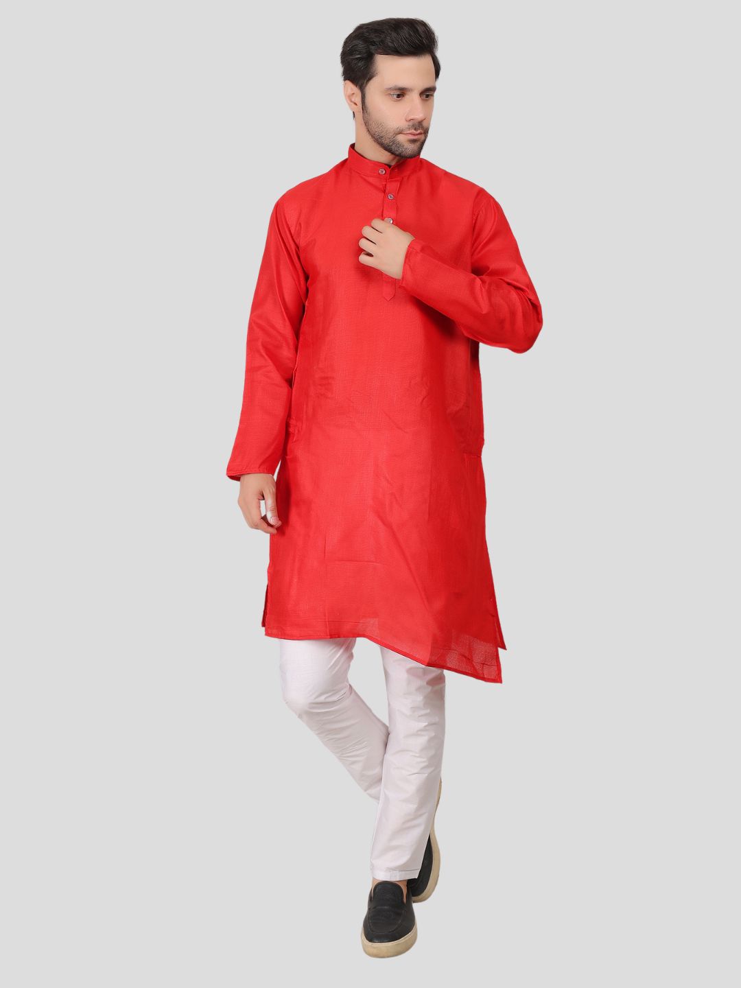 Youth Robe Men's Kurta Pajama Set (Red)