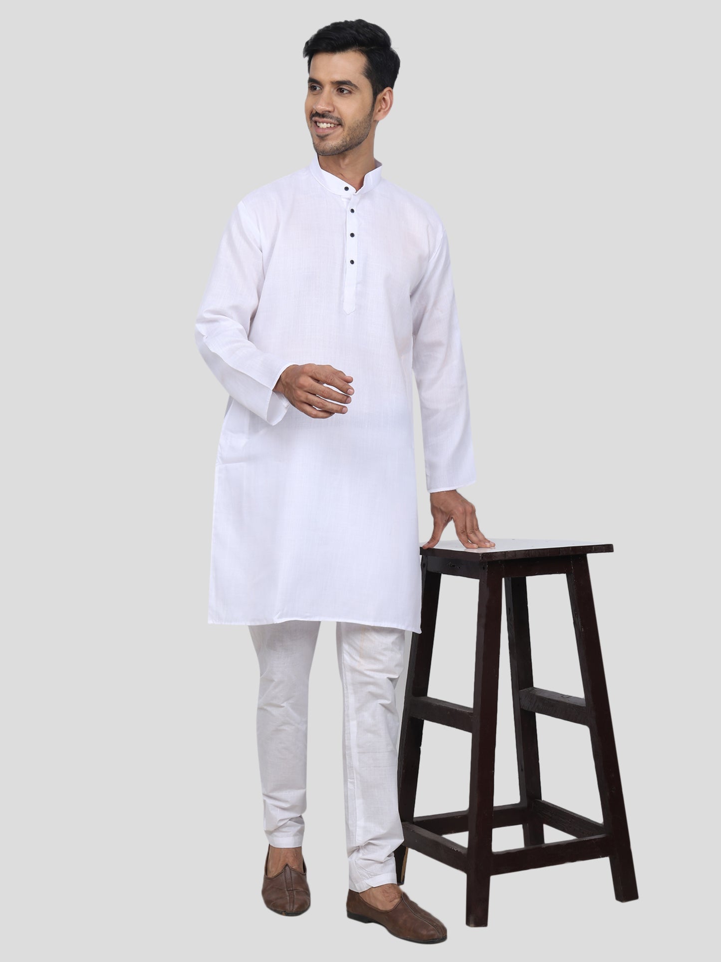 Youth Robe Men's Kurta Pajama Set (White)