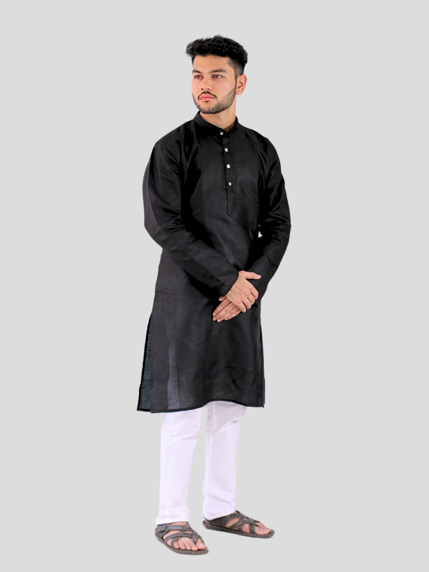 Youth Robe Men's Kurta Pajama Set (Black)