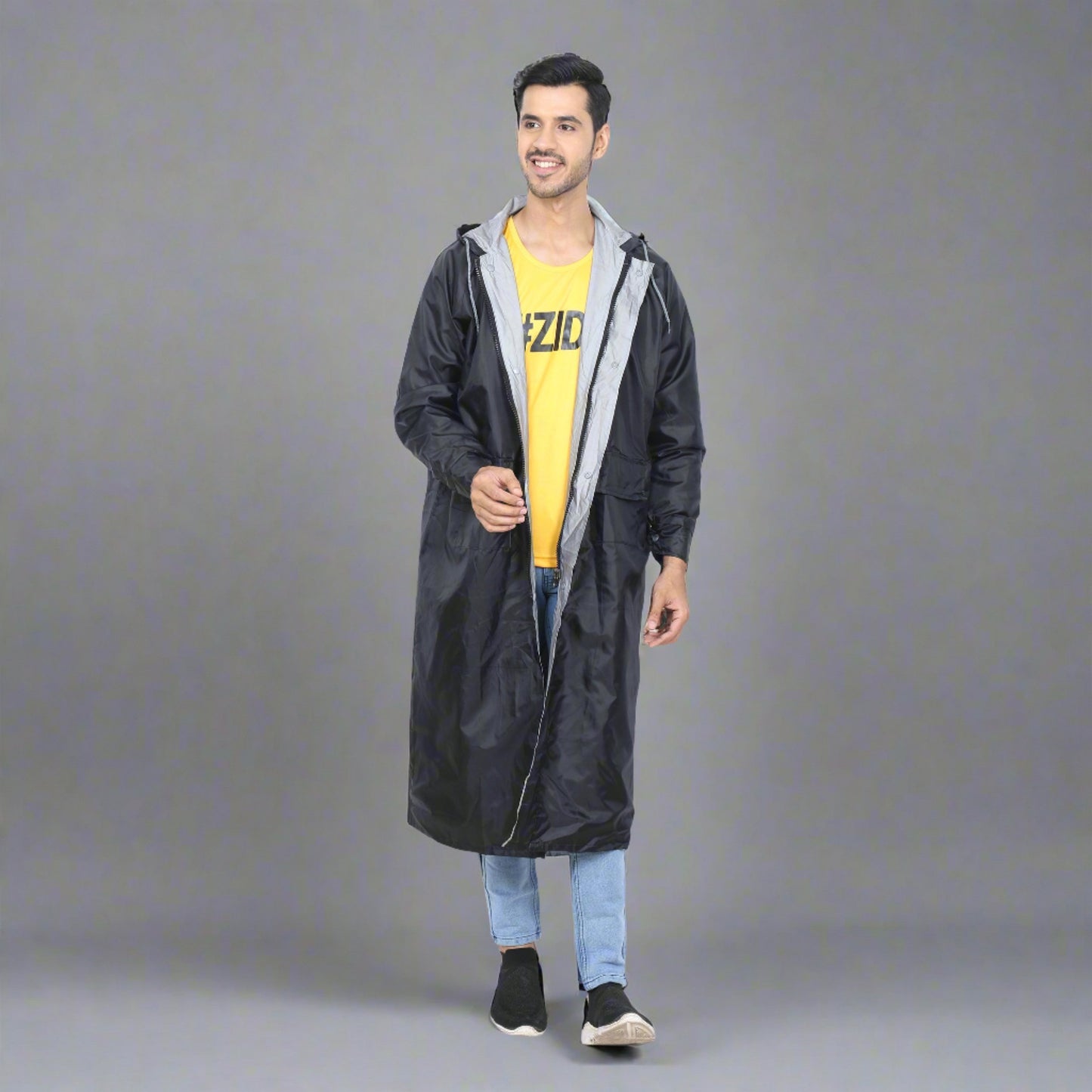 YOUTH ROBE Men's Long Raincoat (Free Arm Sleeves)
