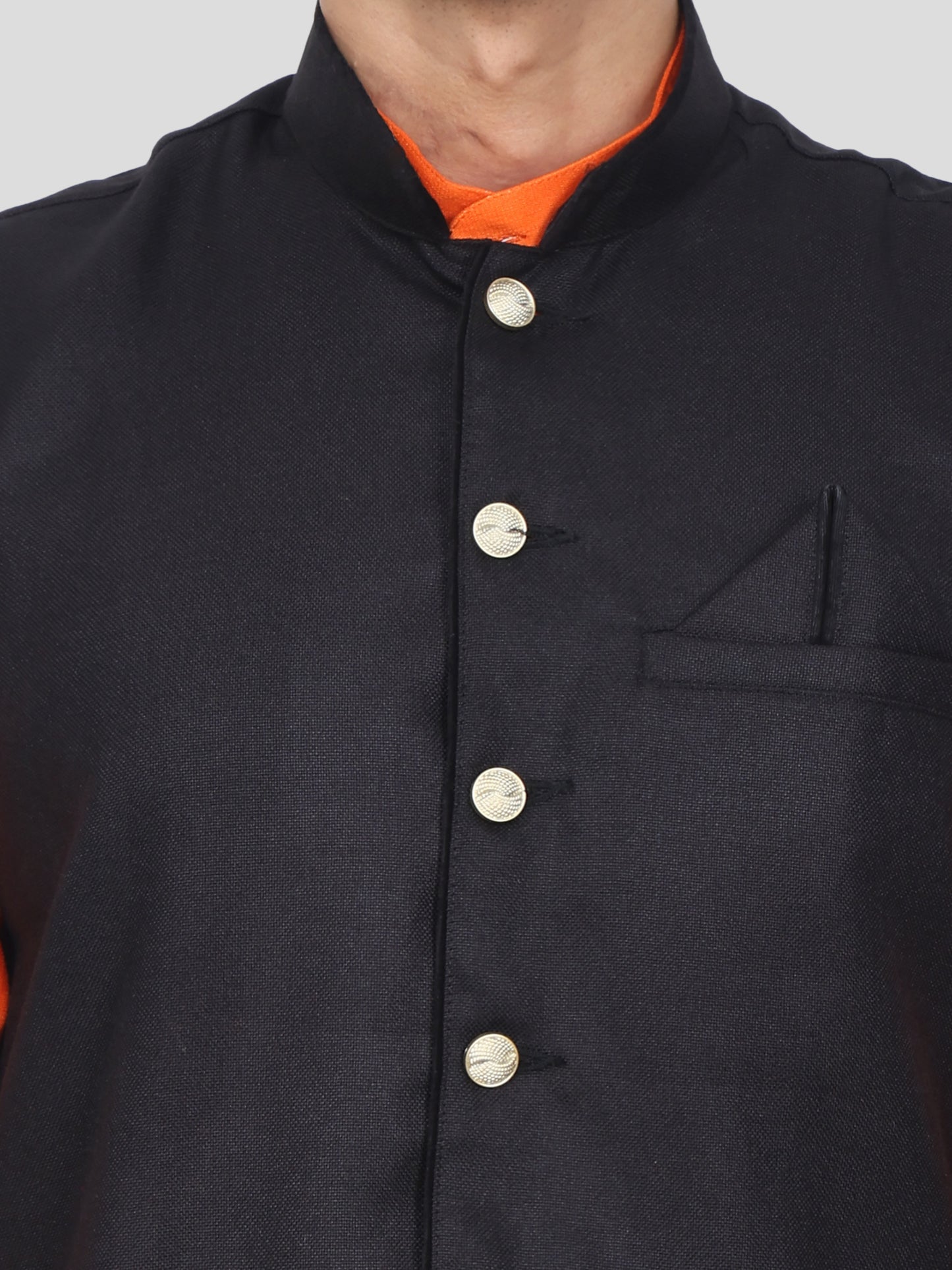 Youth Robe Men's Kurta Pajama with Modi Jacket (Orange)