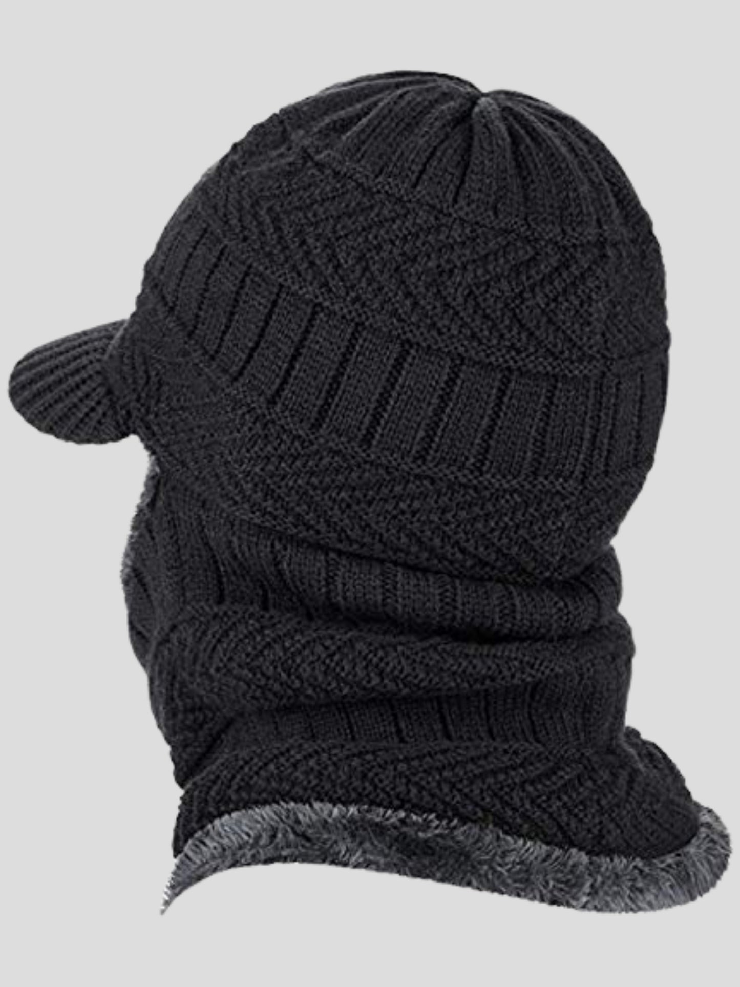 Youth Robe Men's Monkey Cap (Black)