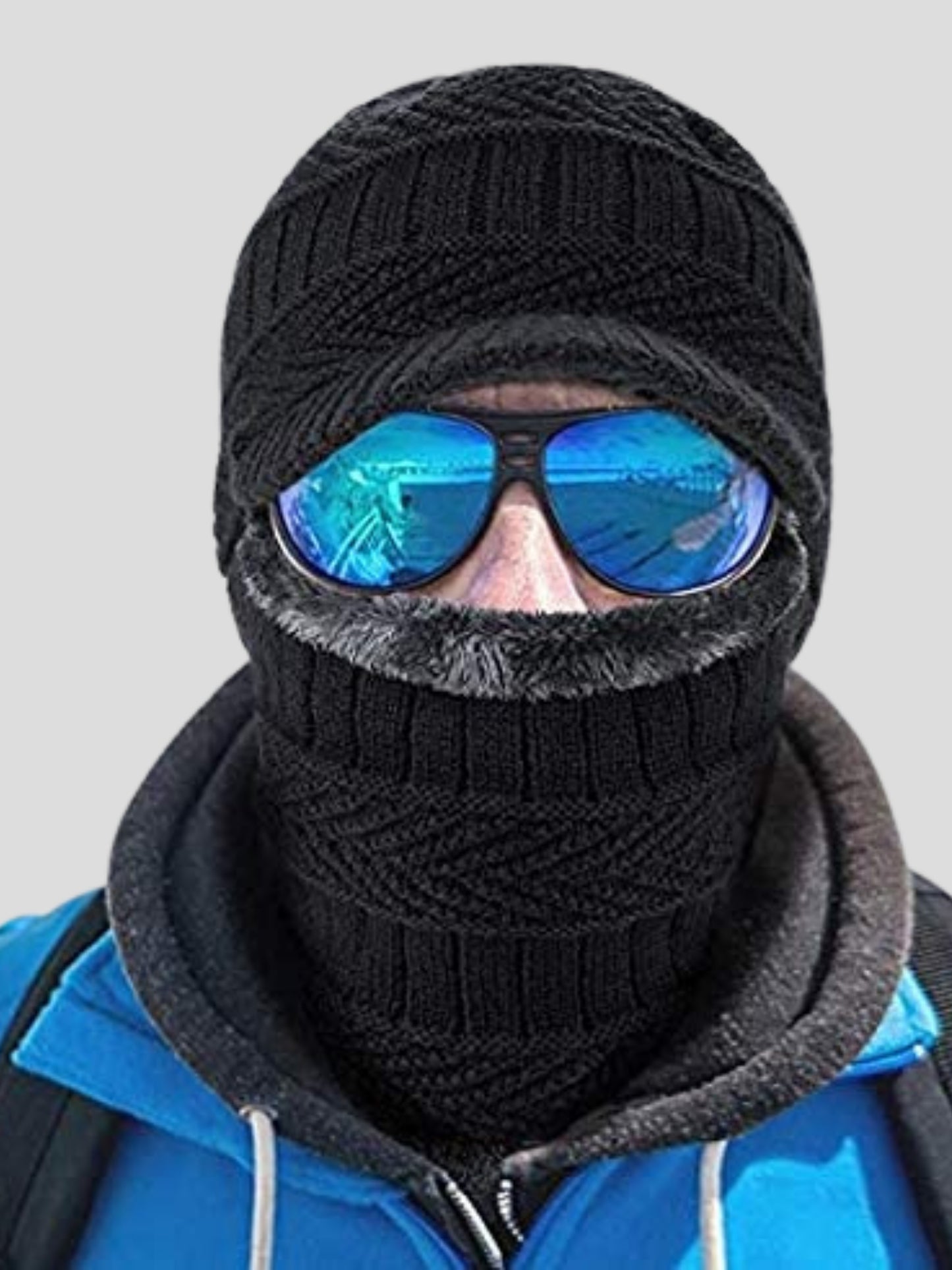 Youth Robe Men's Monkey Cap (Black)