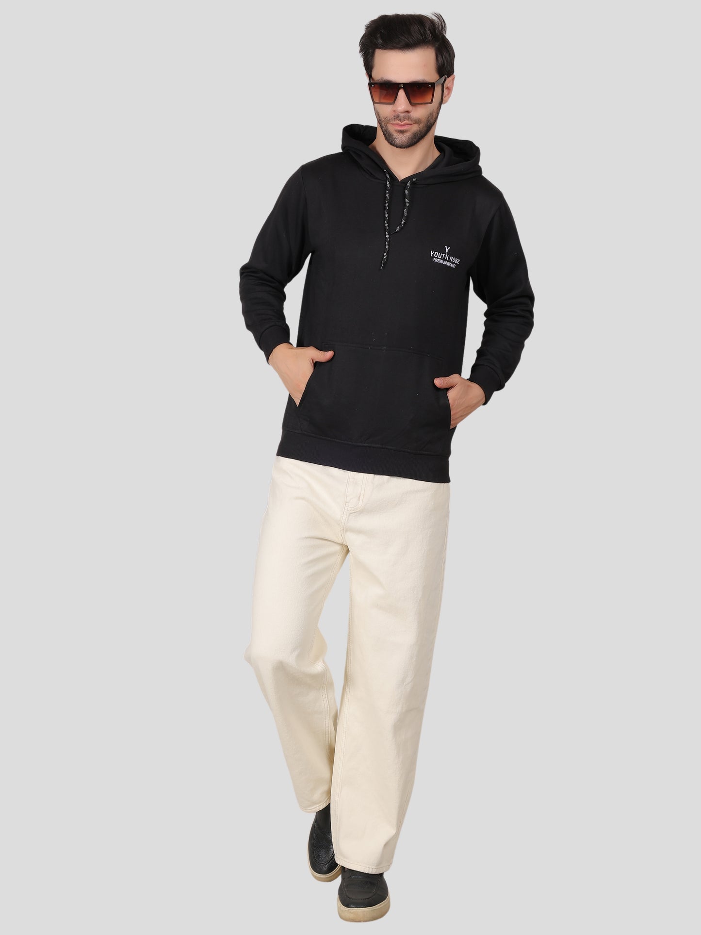 Youth Robe Men's Hoodie (Black)