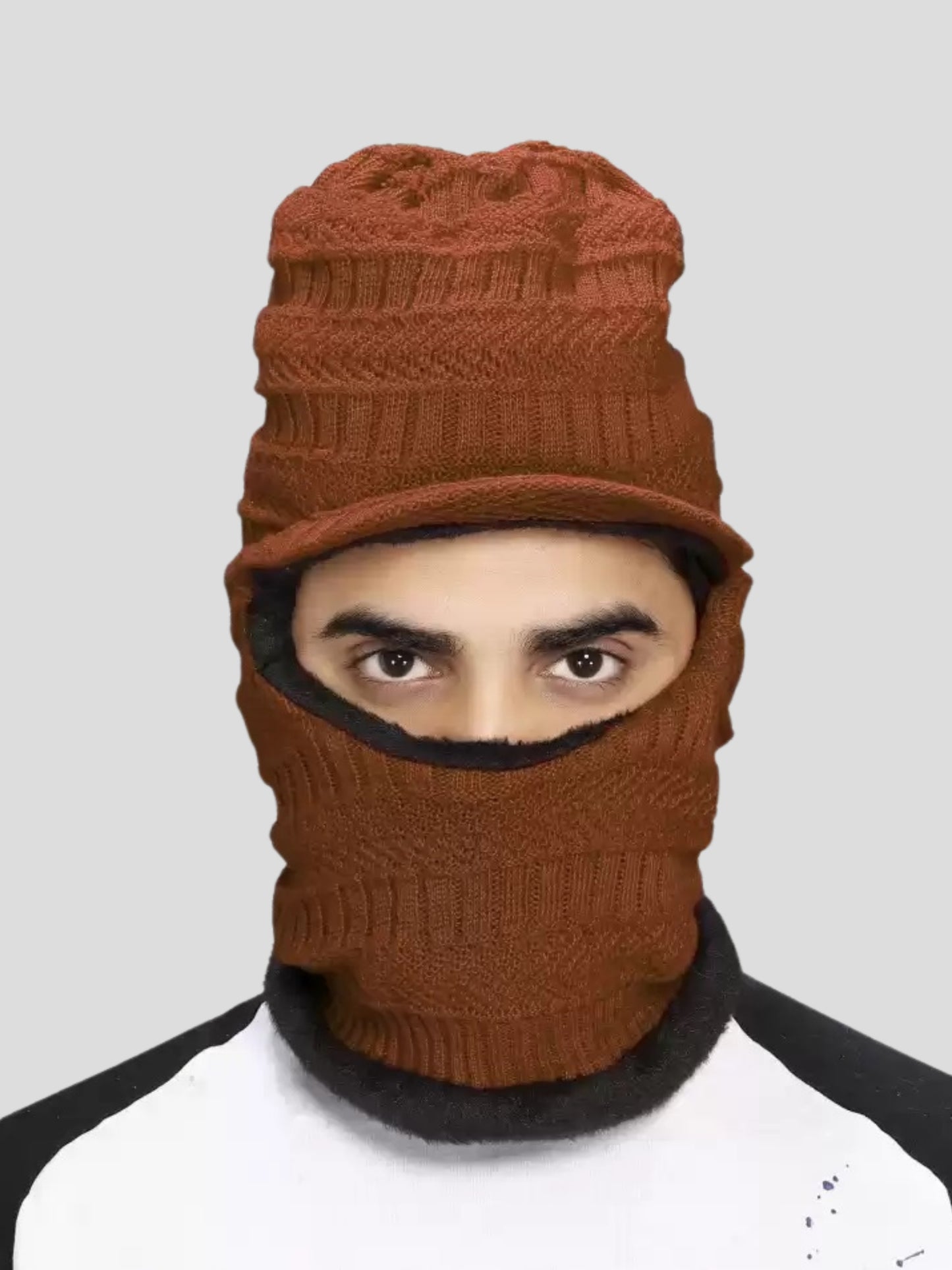 Youth Robe Men's Monkey Cap (Brown)