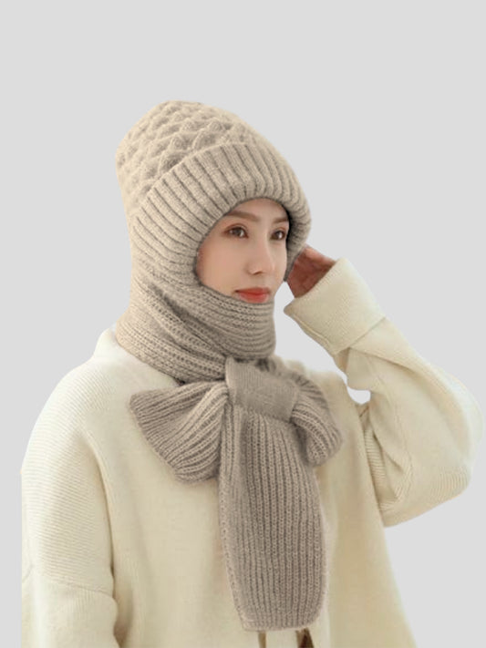 Youth Robe Ladies Scarf Set (Light Brown)