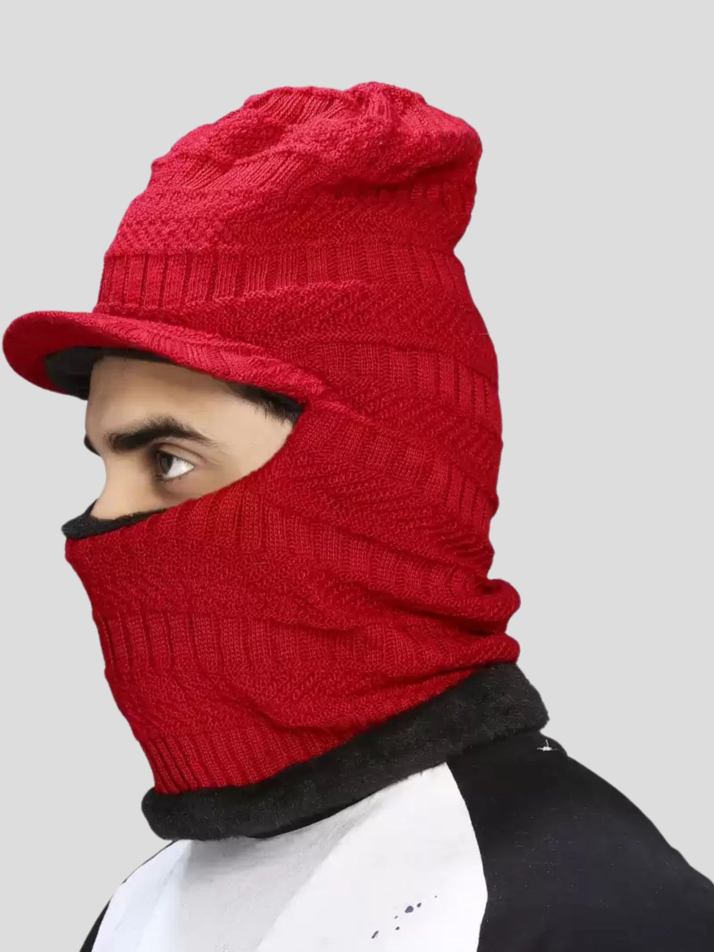 Men's Monkey Cap (Red)