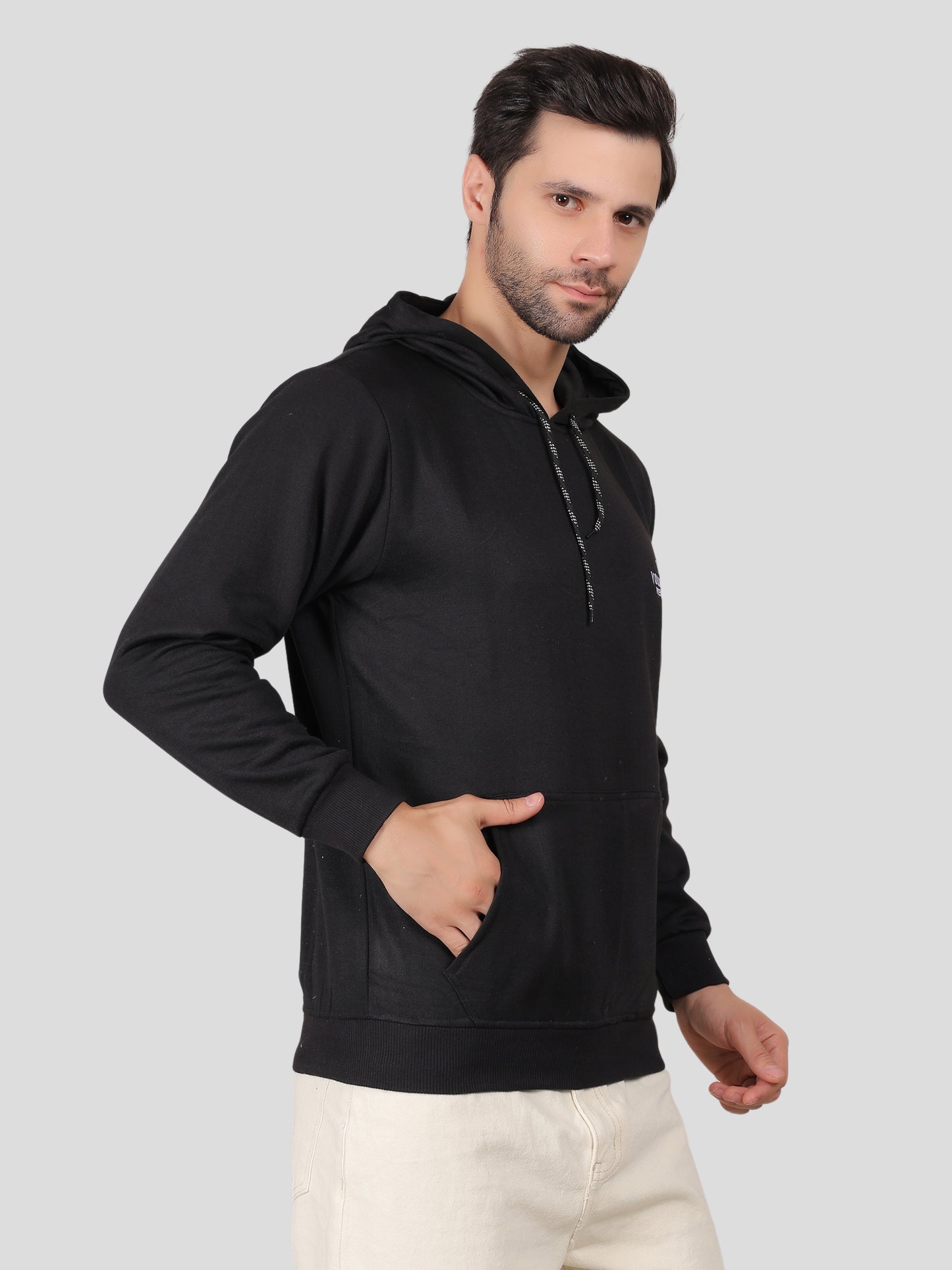 Youth Robe Men's Hoodie (Black)