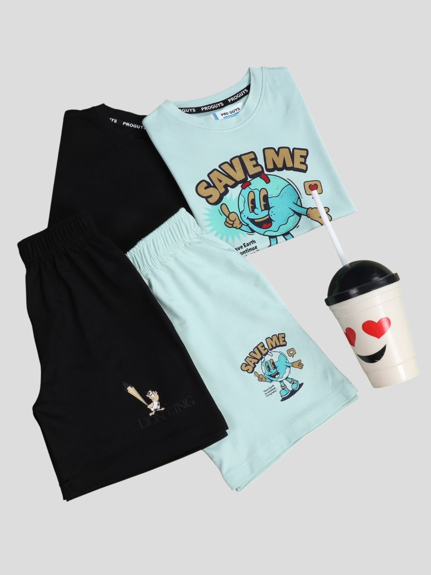YOUTH ROBE Kids Co-Ord Set (Black)