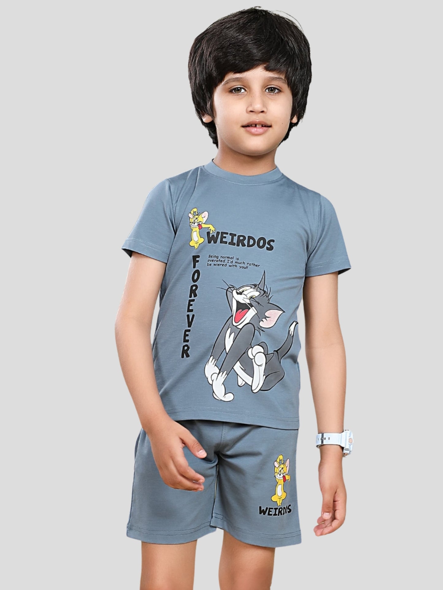 YOUTH ROBE Kids Co-Ord Set (Grey)