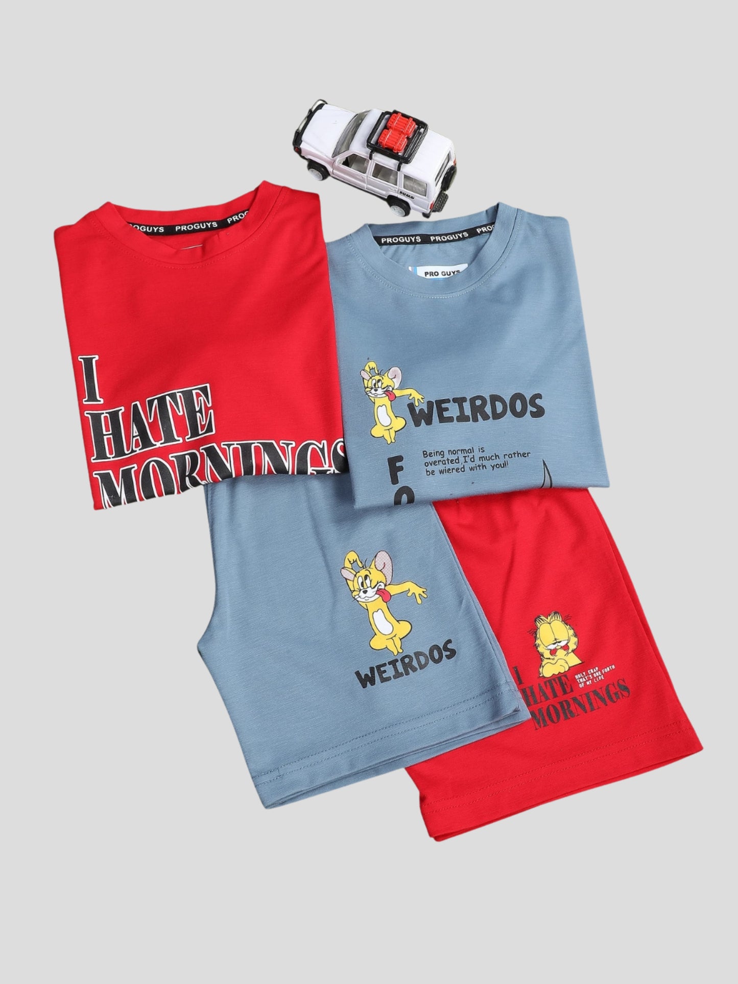 YOUTH ROBE Kids Co-Ord Set (Grey)