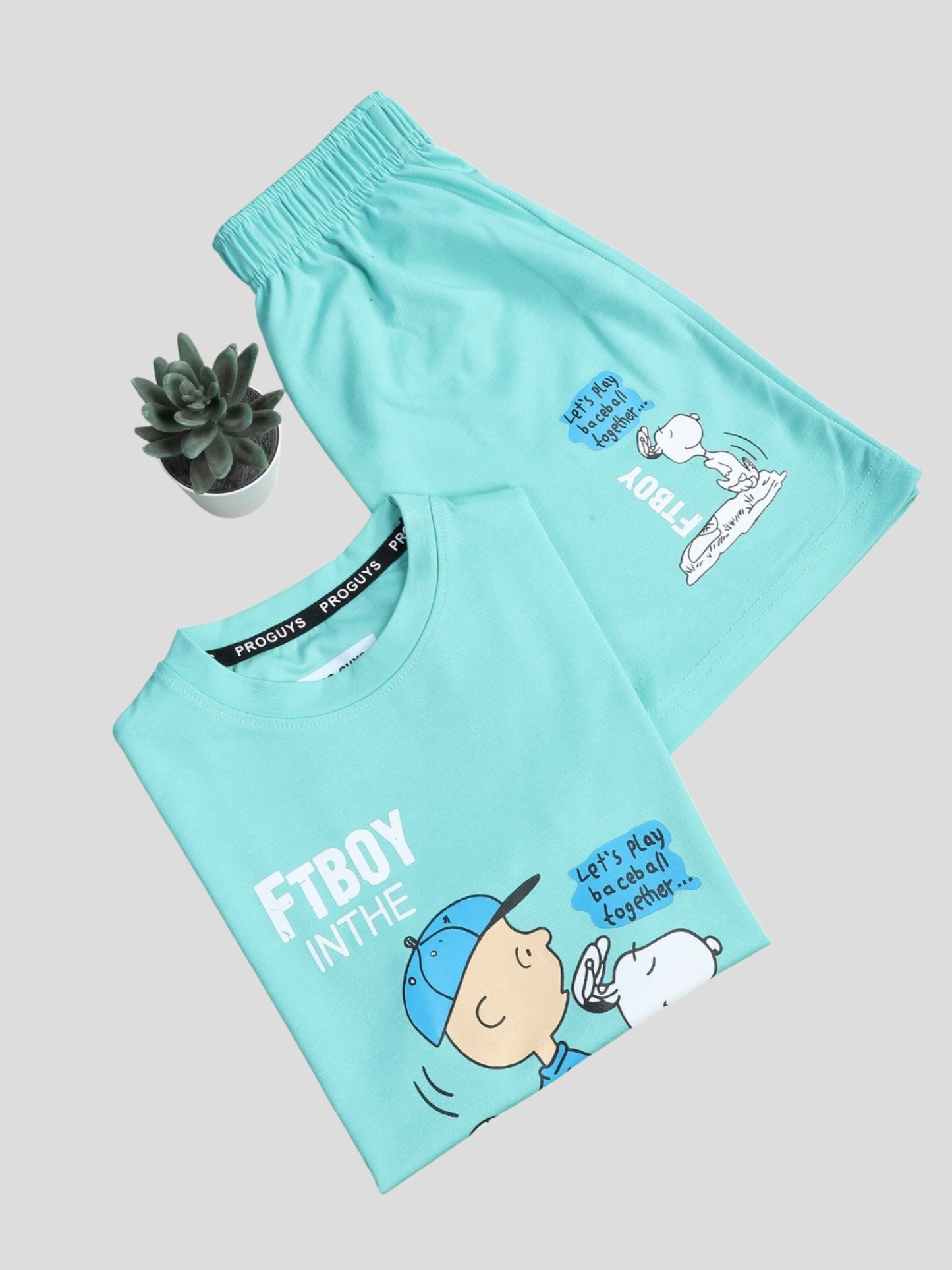 YOUTH ROBE Kids Co-Ord Set (Blue)