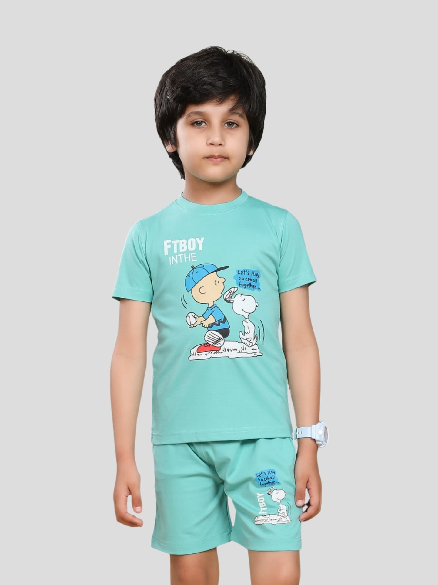 YOUTH ROBE Kids Co-Ord Set (Blue)