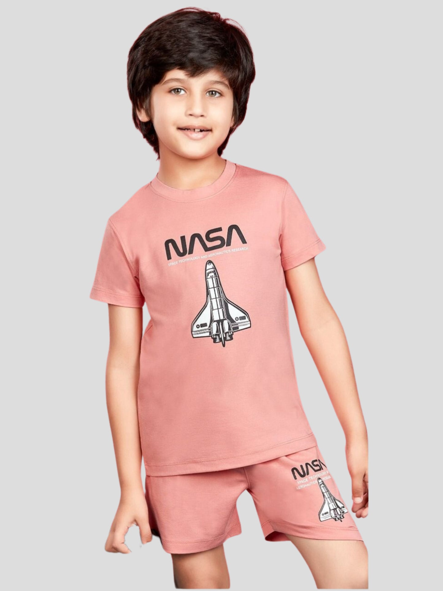 YOUTH ROBE Kids Co-Ord Set (Peach)