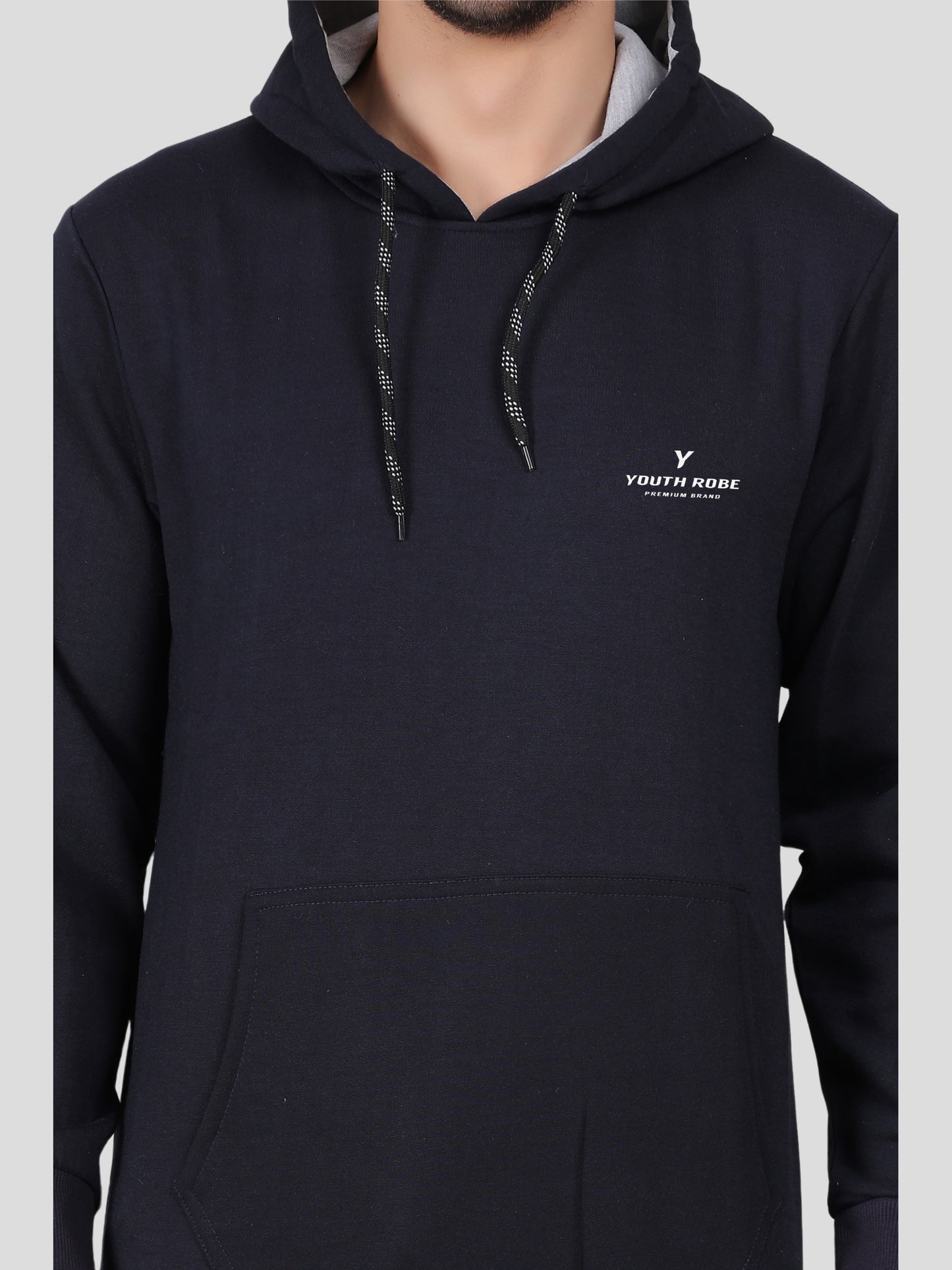 Youth Robe Men's Hoodie (Navy Blue)
