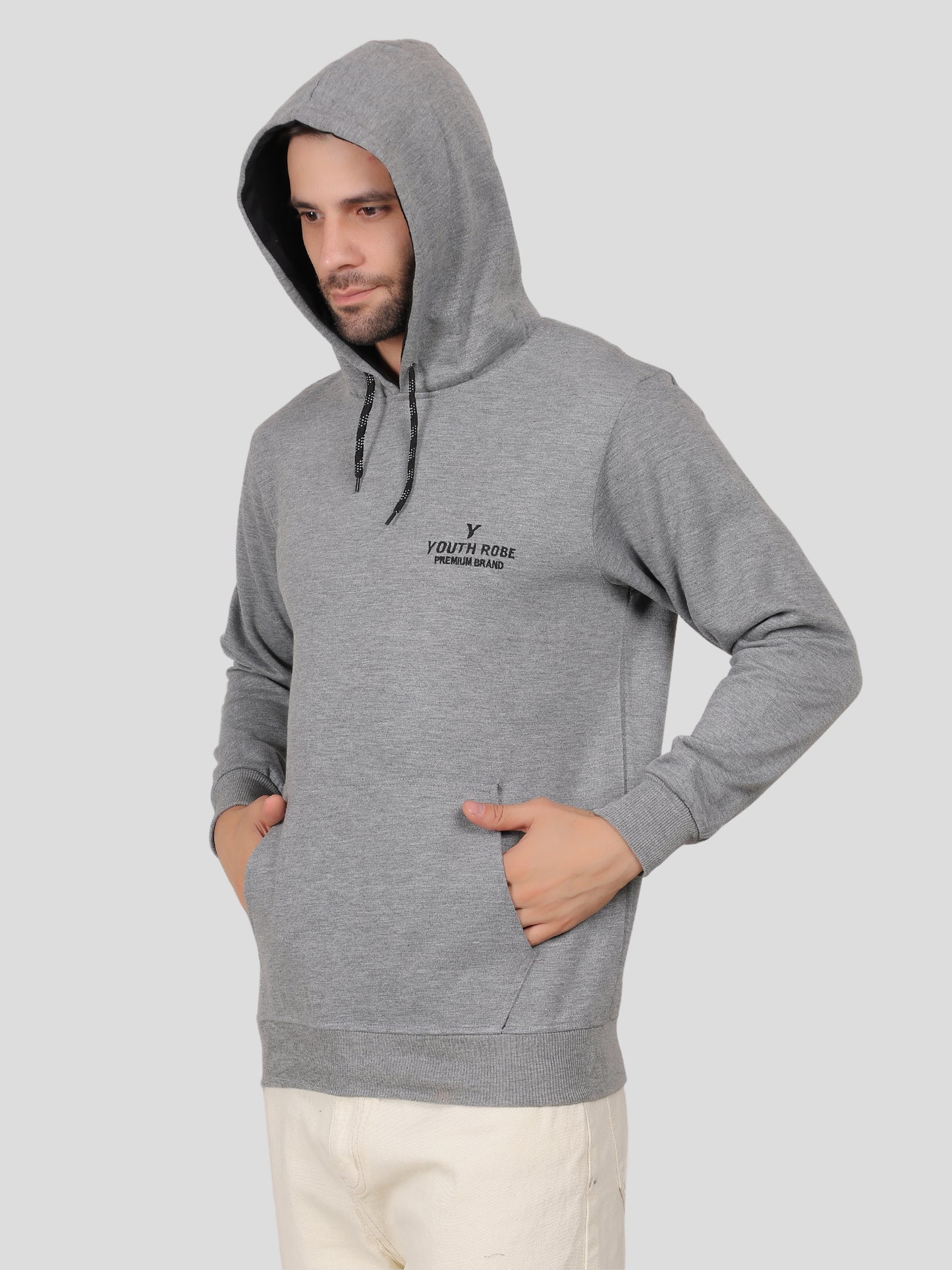 Youth Robe Men's Hoodie (Grey)