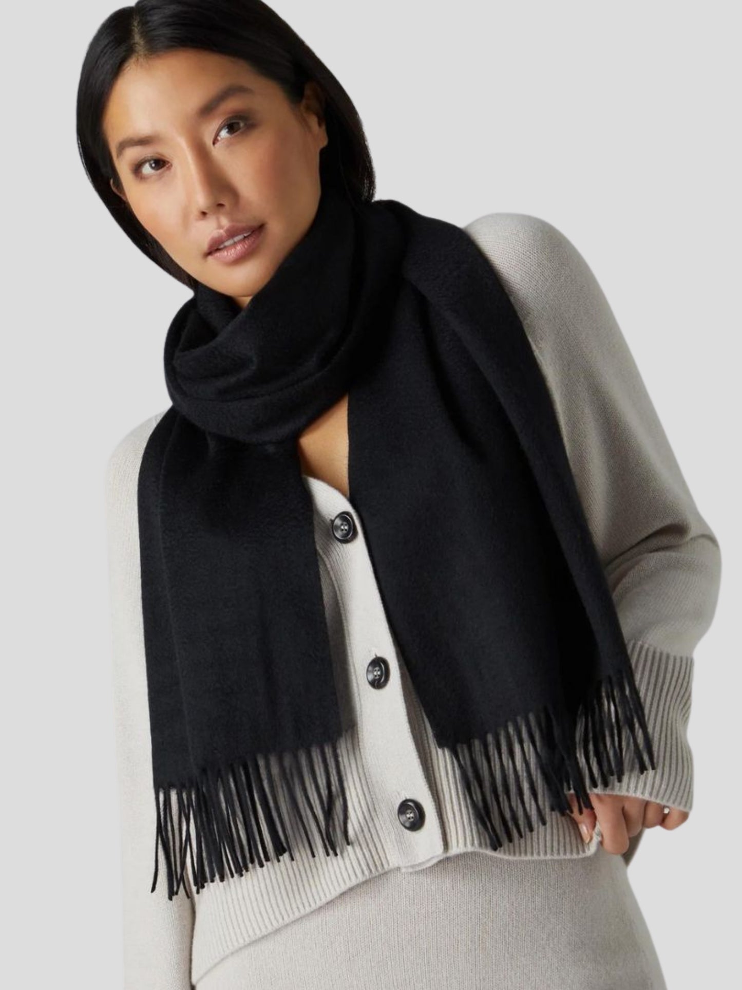Youth Robe Women's Black Muffler