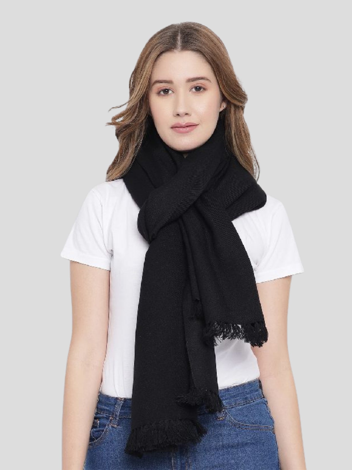 Youth Robe Women's Black Muffler