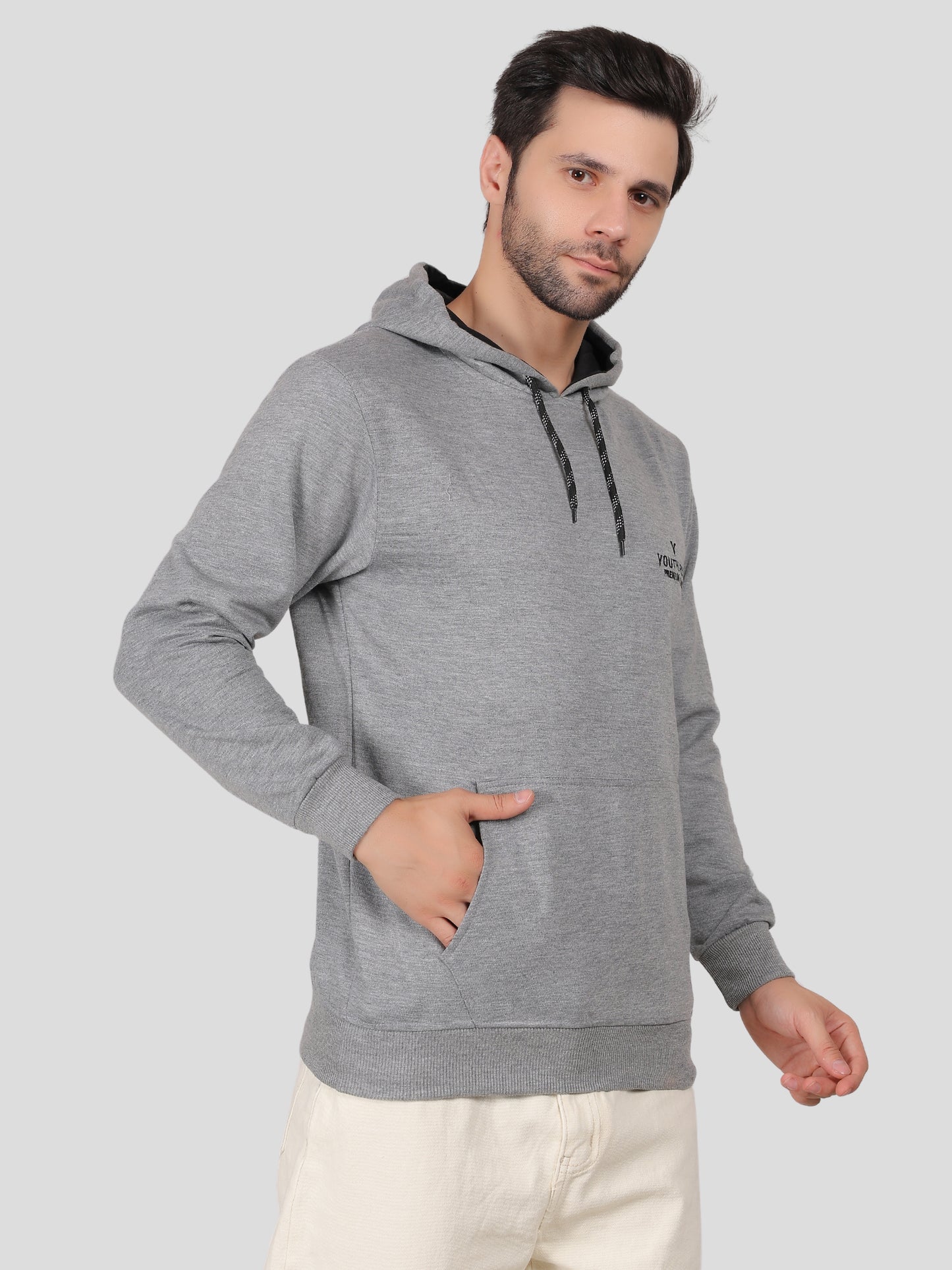 Youth Robe Men's Hoodie (Grey)