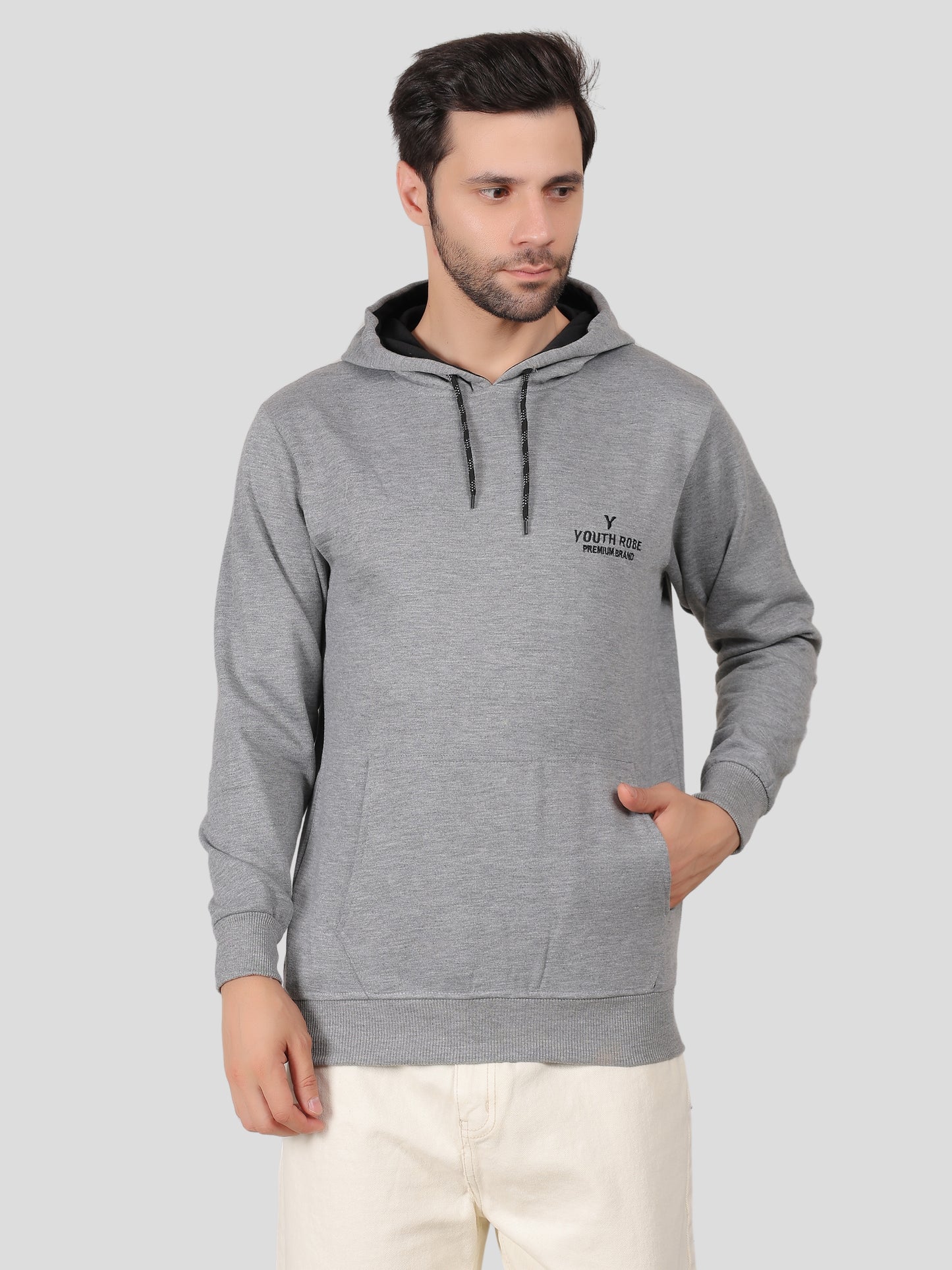 Youth Robe Men's Hoodie (Grey)