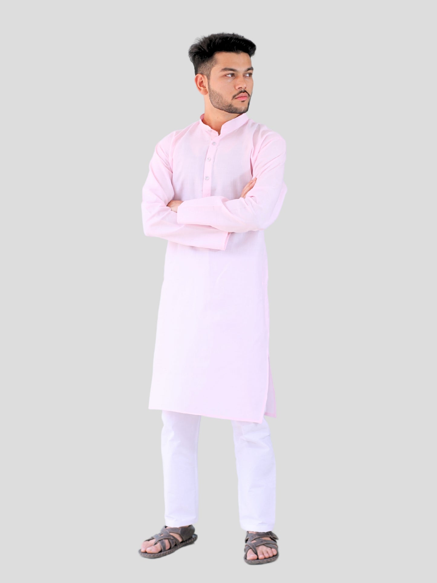 Youth Robe Men's Kurta Pajama Set (Light Pink)