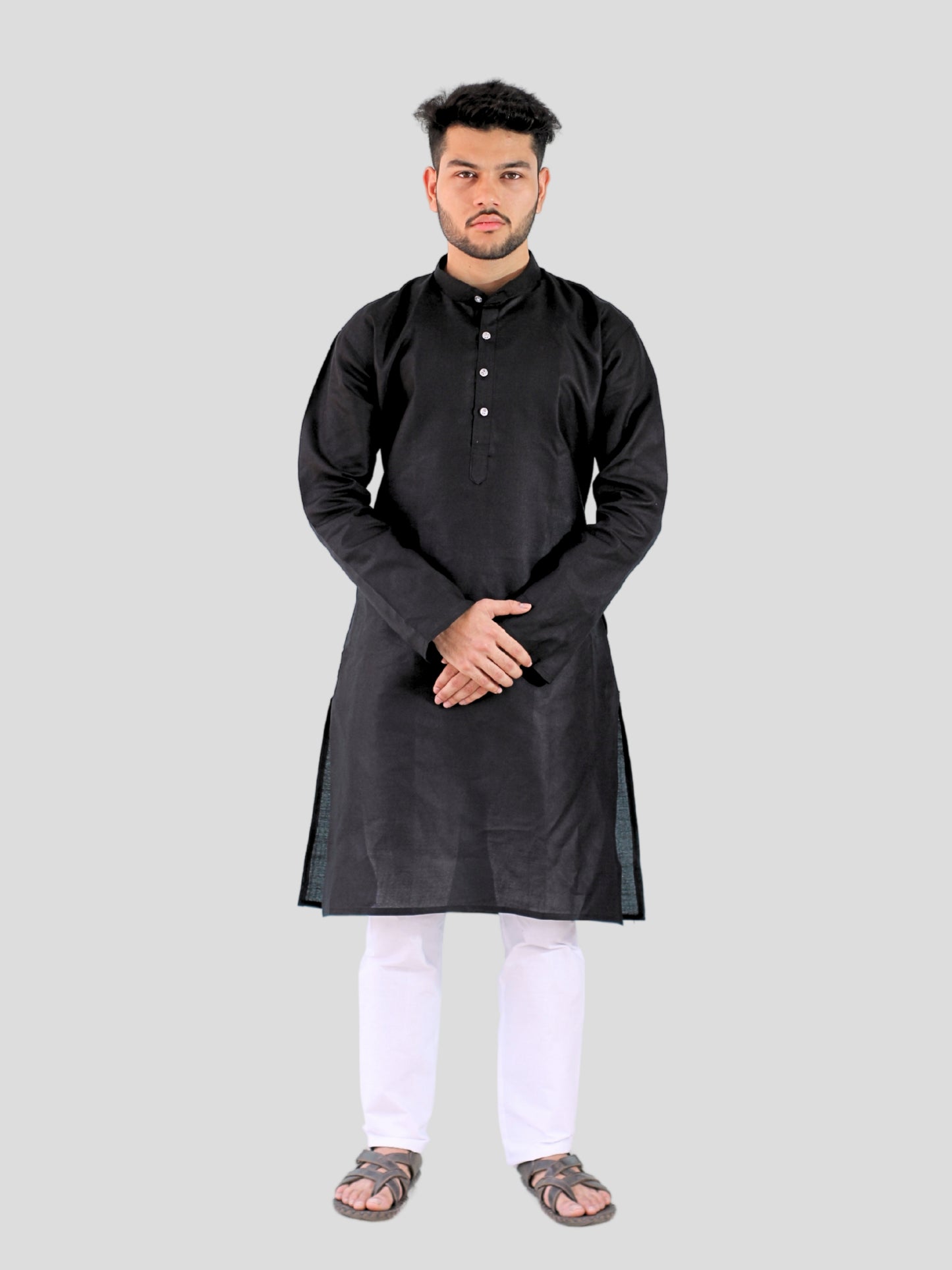 Youth Robe Men's Kurta Pajama Set (Black)