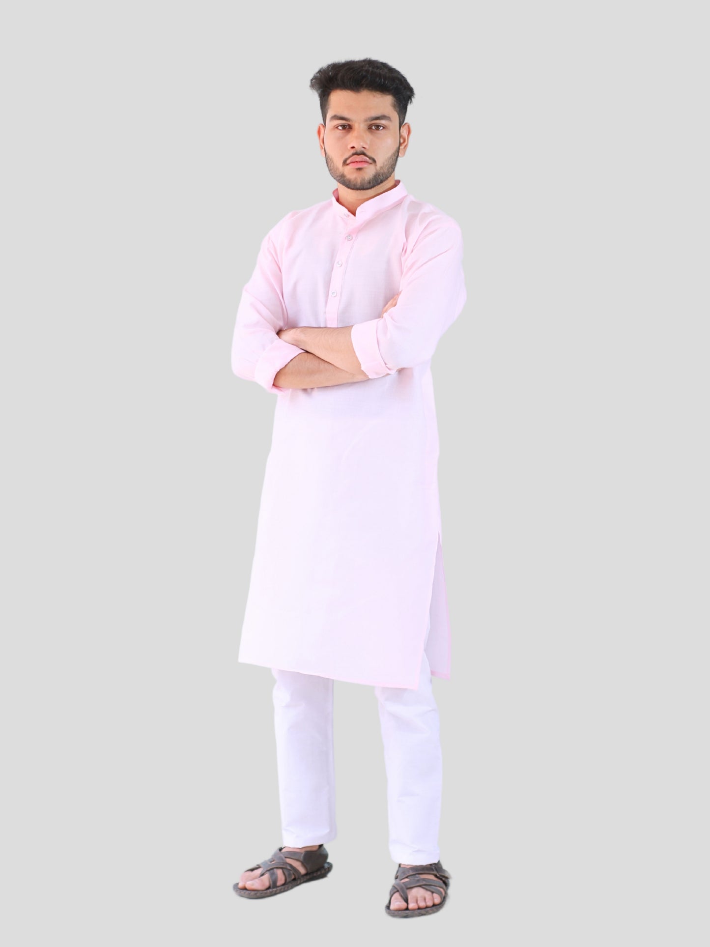 Youth Robe Men's Kurta Pajama Set (Light Pink)