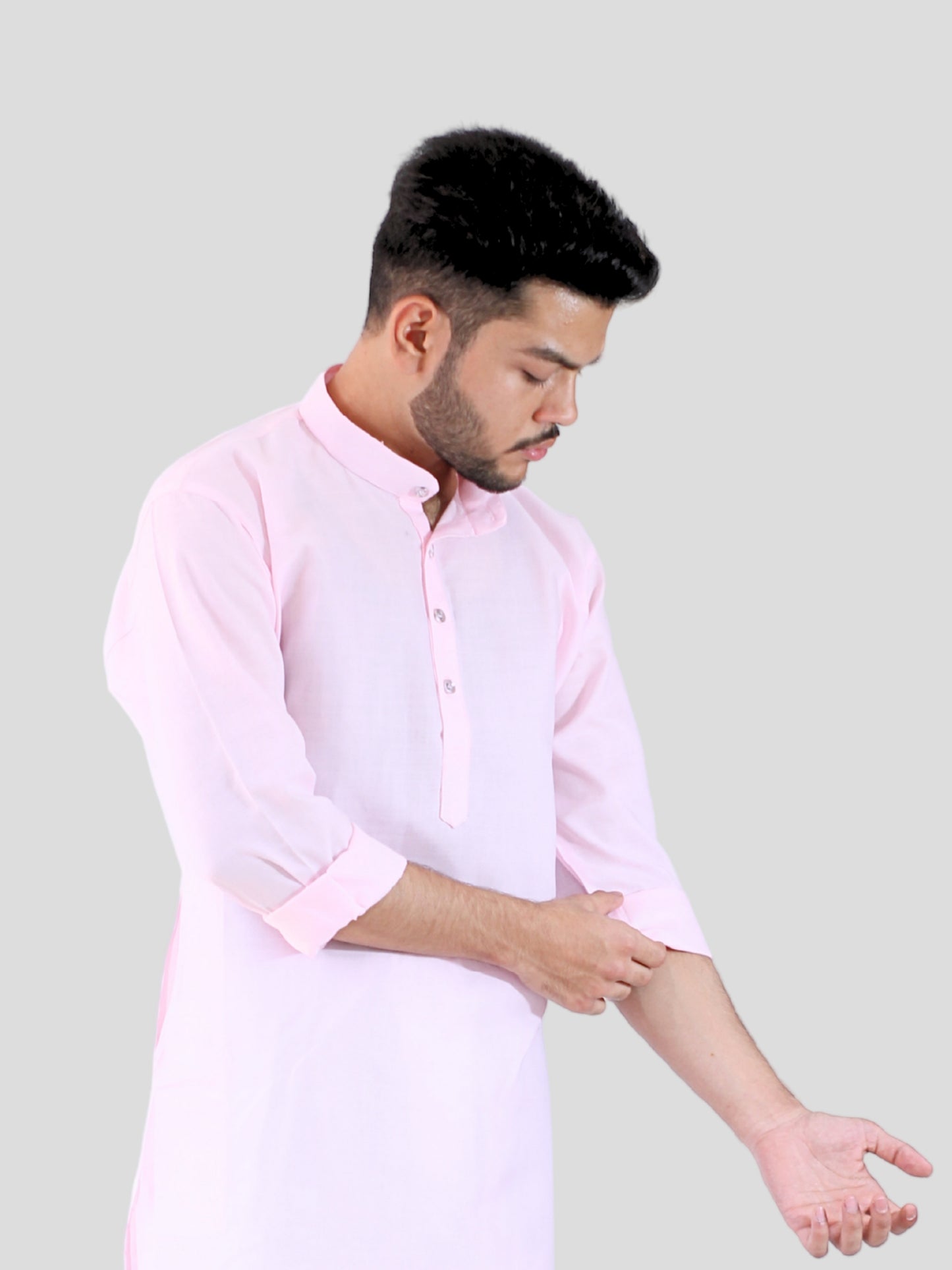 Youth Robe Men's Kurta Pajama Set (Light Pink)