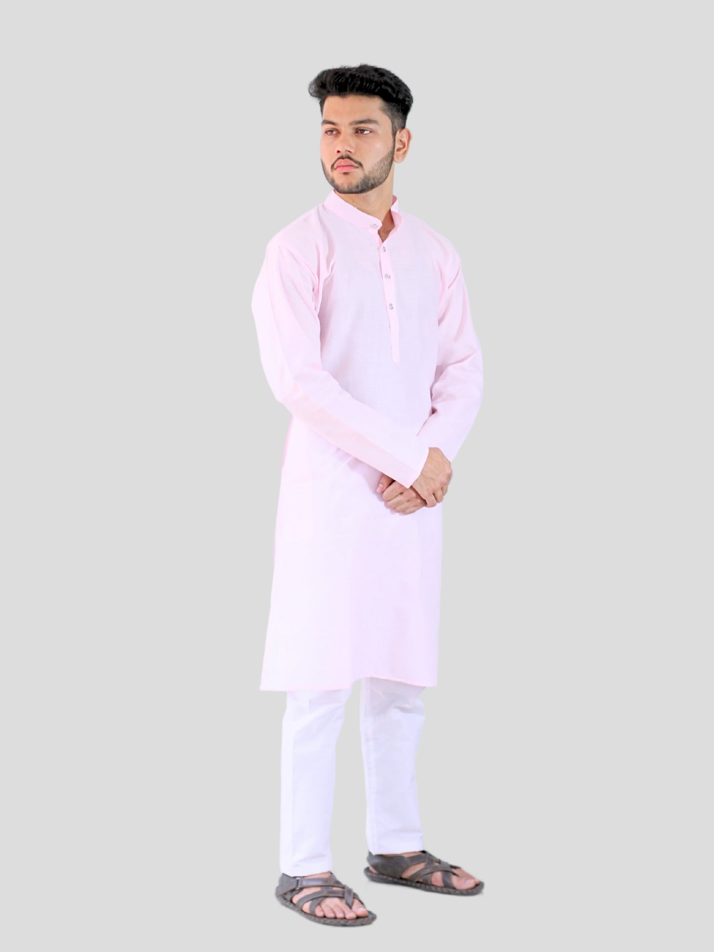 Youth Robe Men's Kurta Pajama Set (Light Pink)
