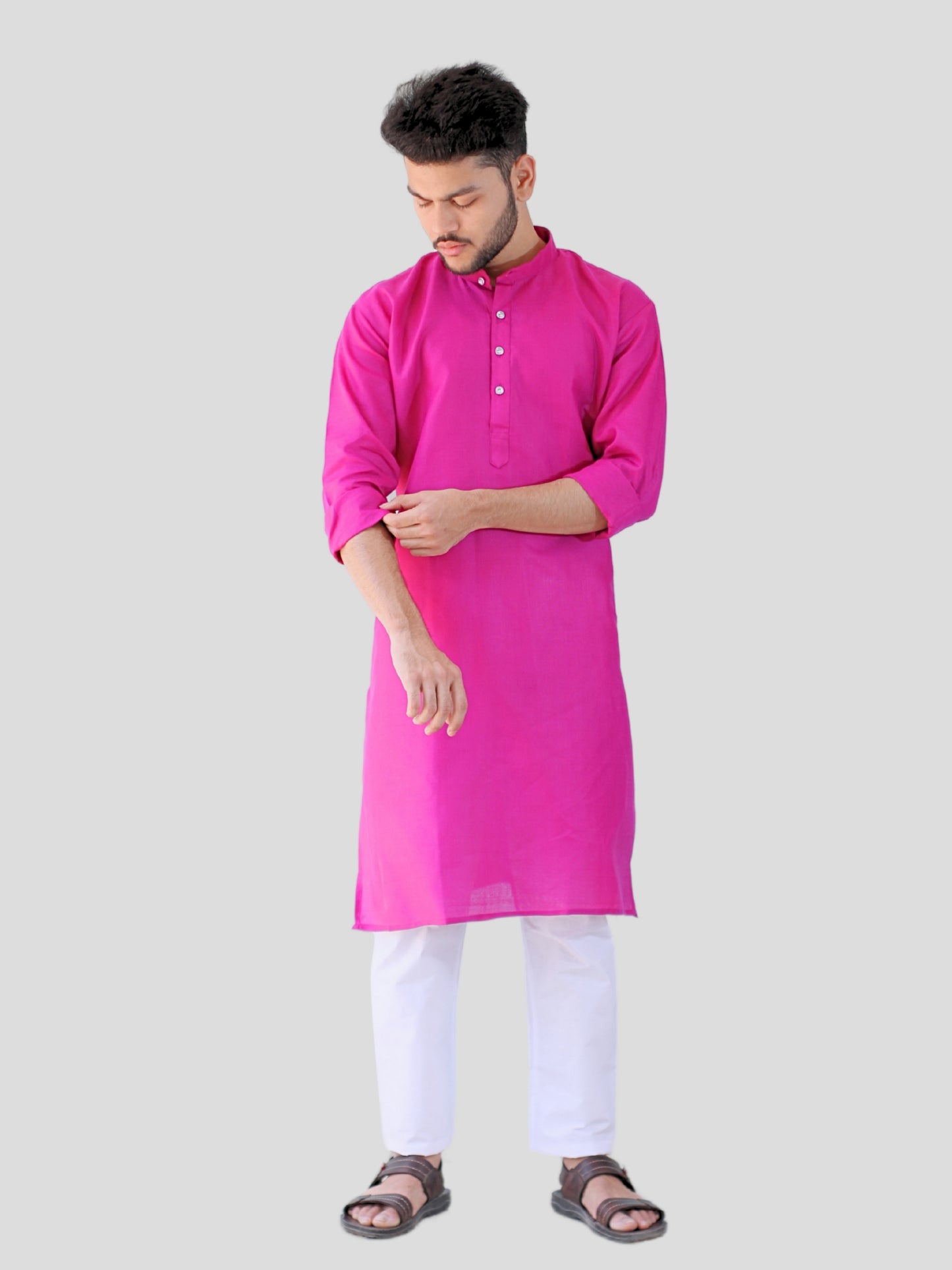 Youth Robe Men's Kurta Pajama Set (Magenta)