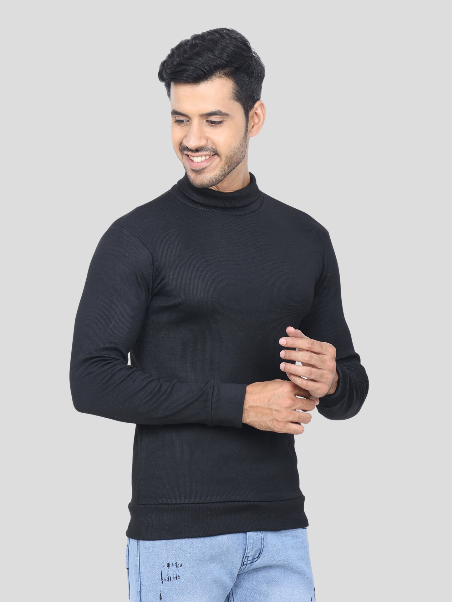 Youth Robe Men's High neck (Black)