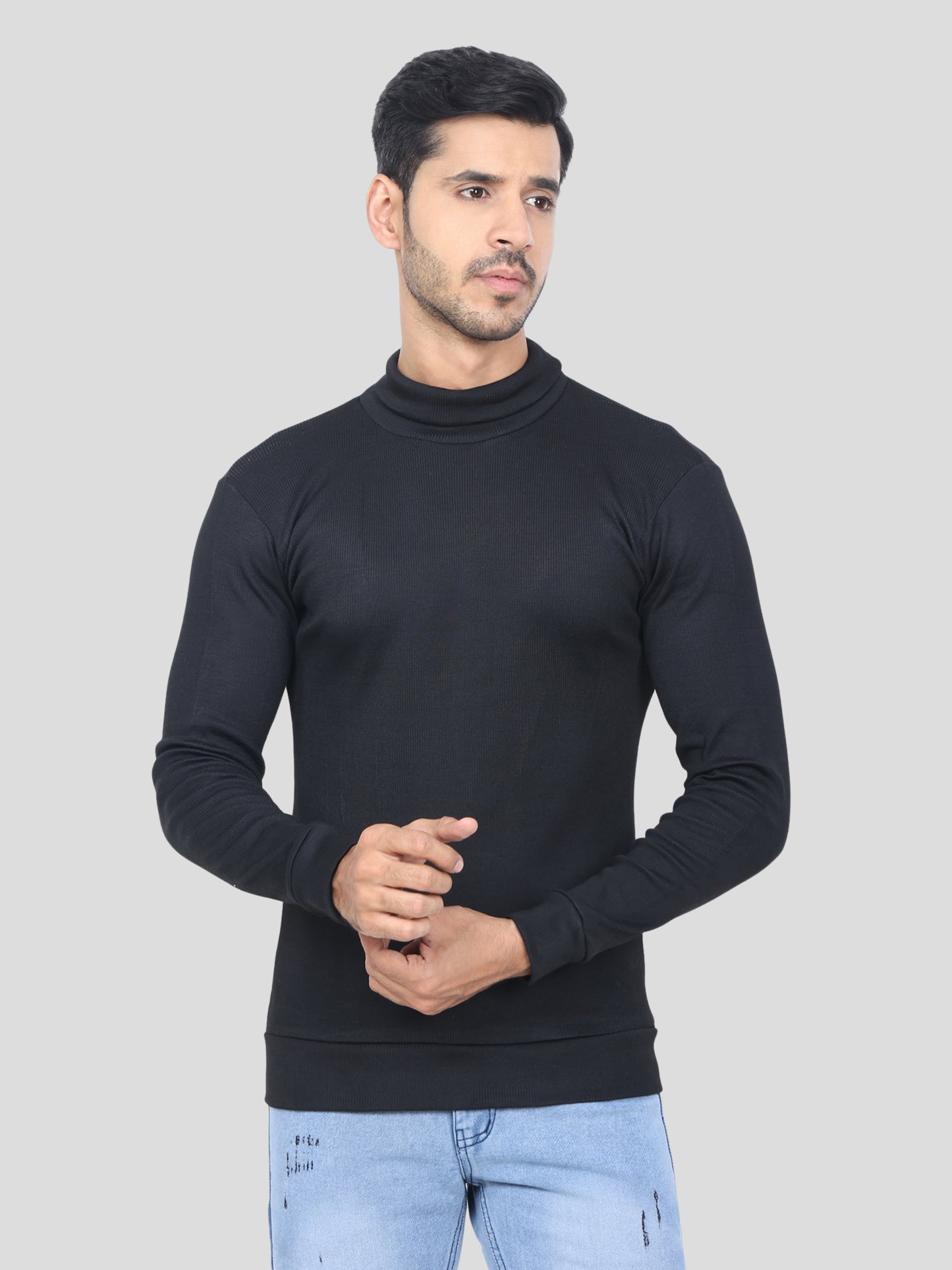 Youth Robe Men's High neck (Black)