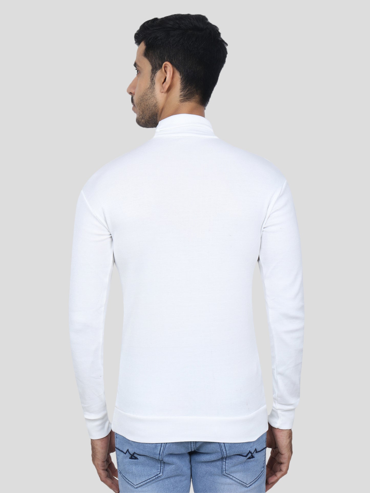 Youth Robe Men's High neck (White)