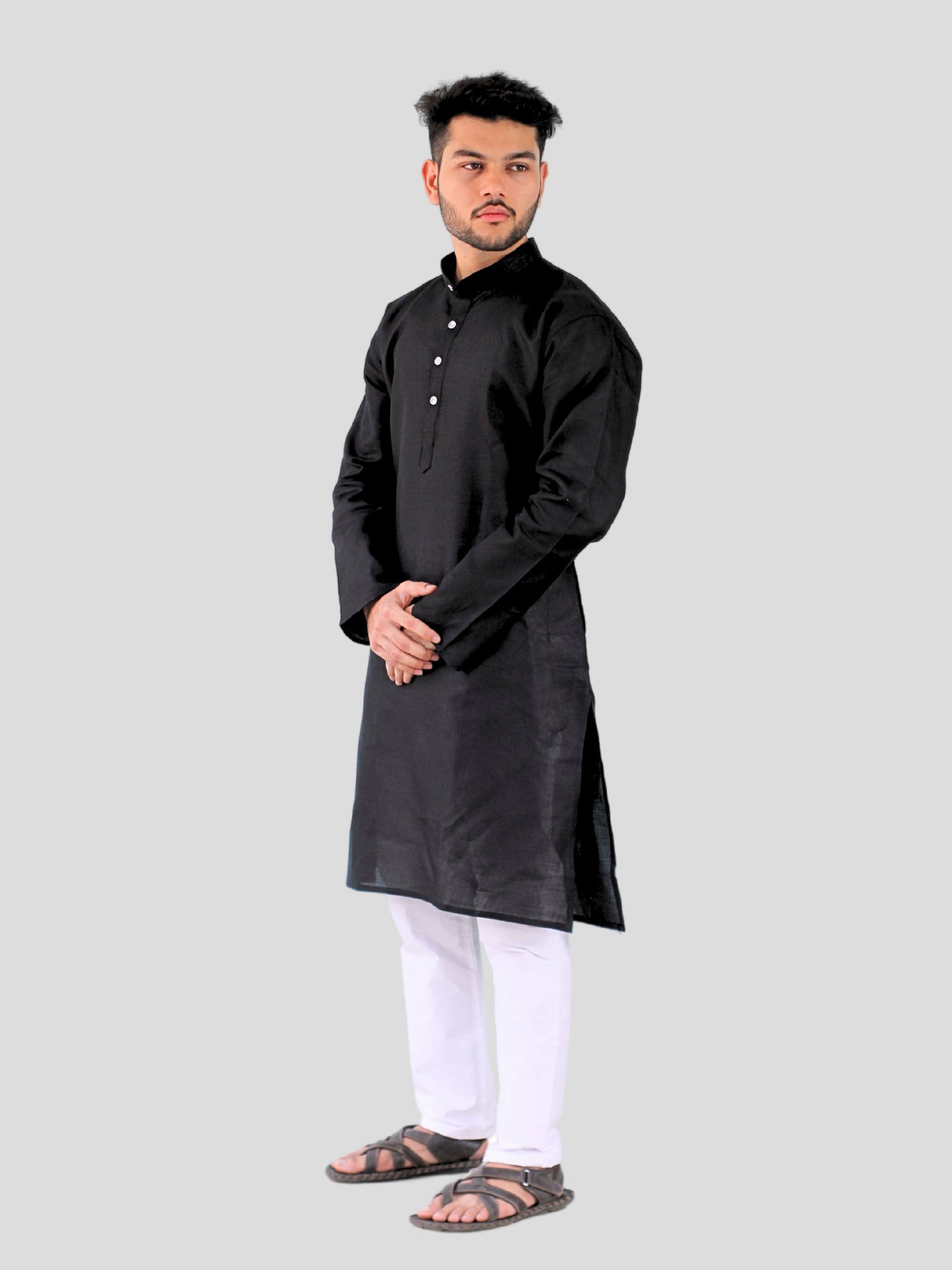 Youth Robe Men's Kurta Pajama Set (Black)