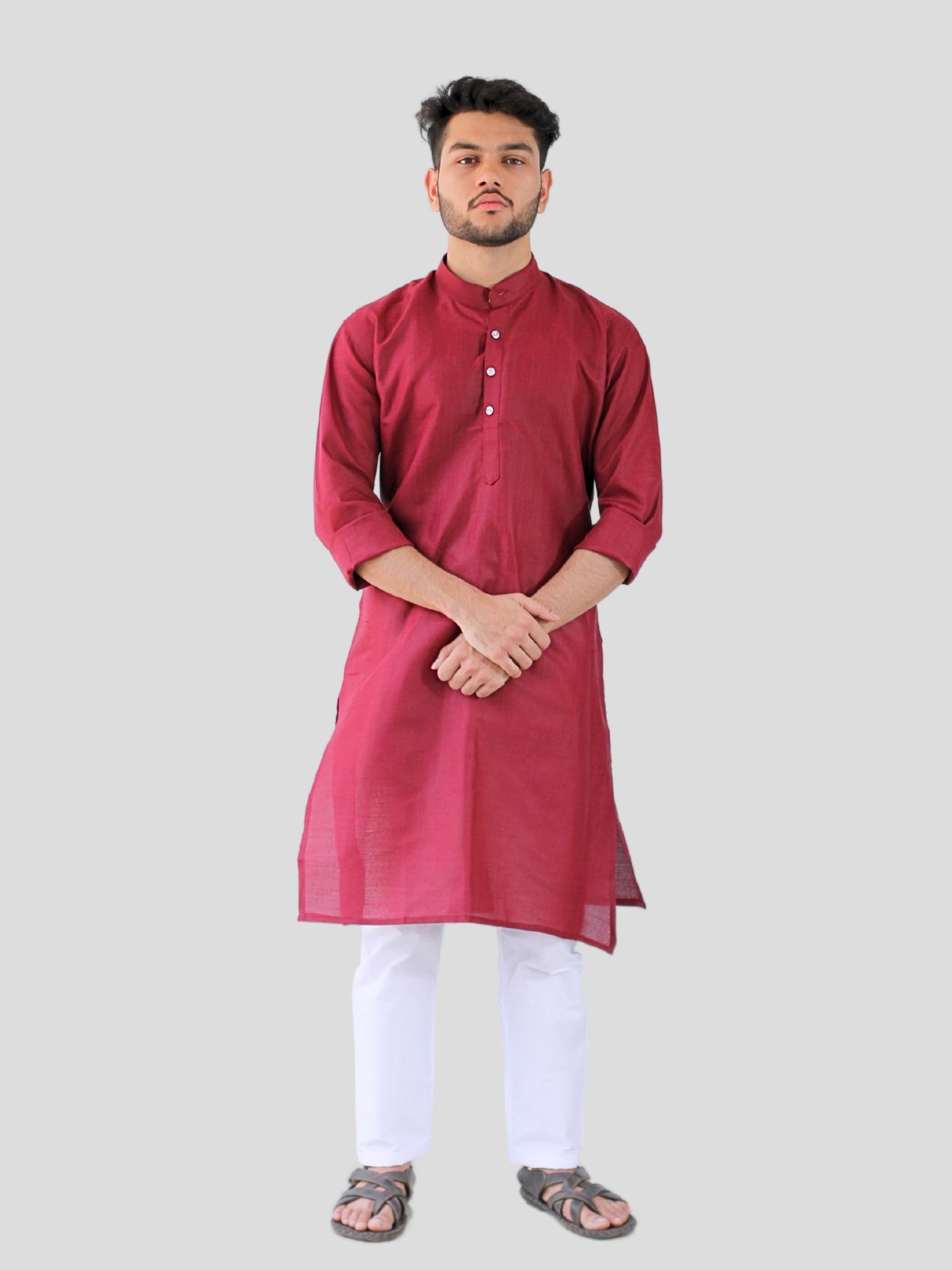 Youth Robe Men's Kurta Pajama Set (Maroon)