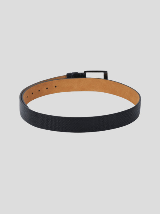 Youth Robe Men's Black Leather Belt