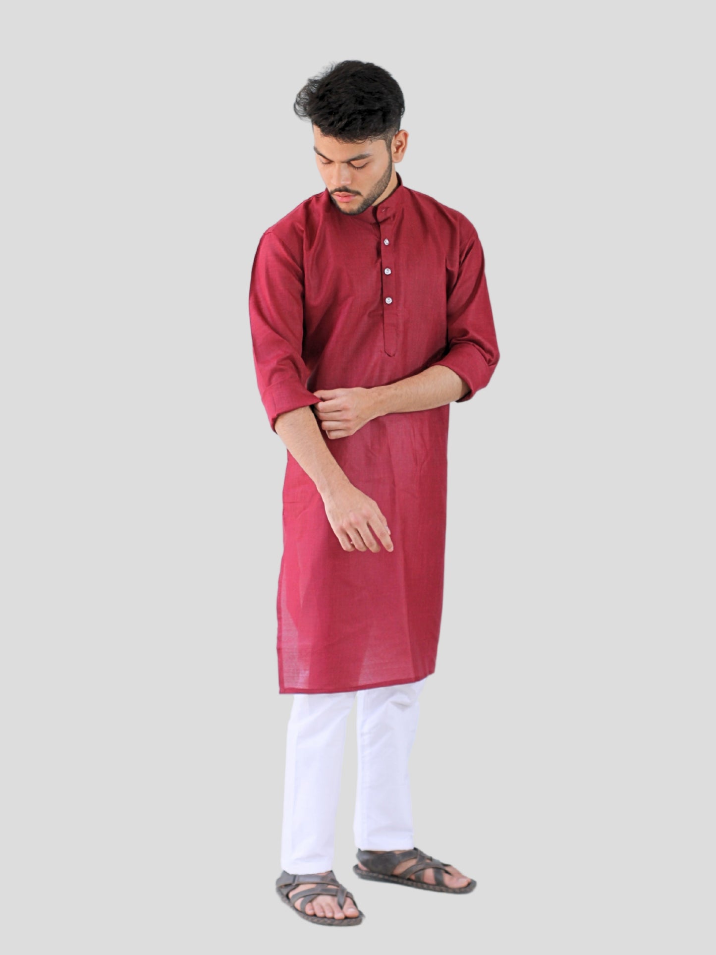 Youth Robe Men's Kurta Pajama Set (Maroon)