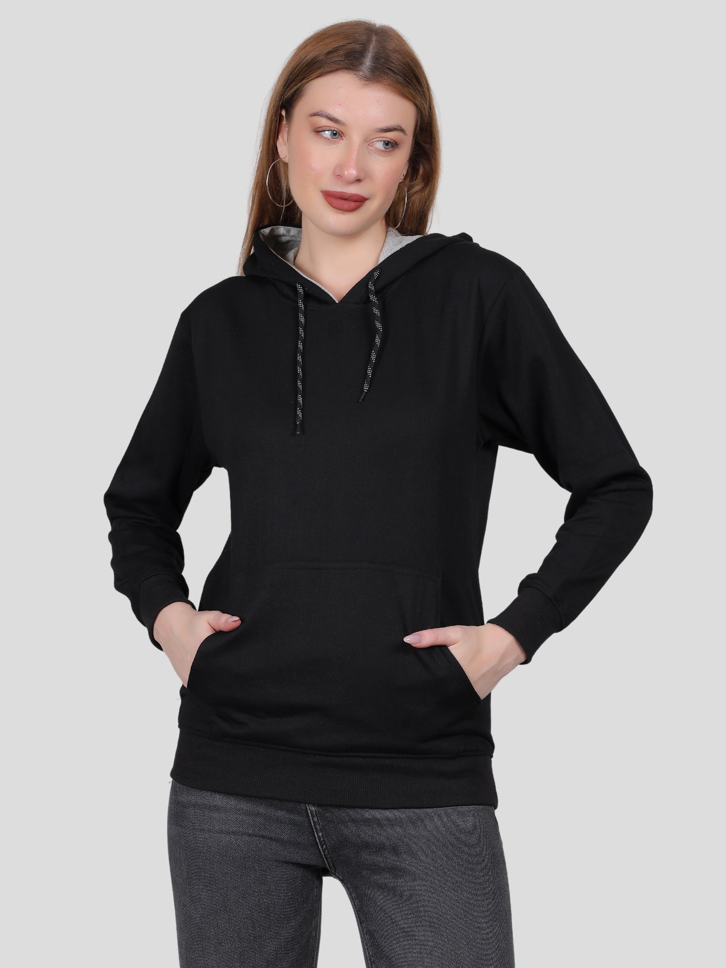 Youth Robe Women's Hoodie (Black)