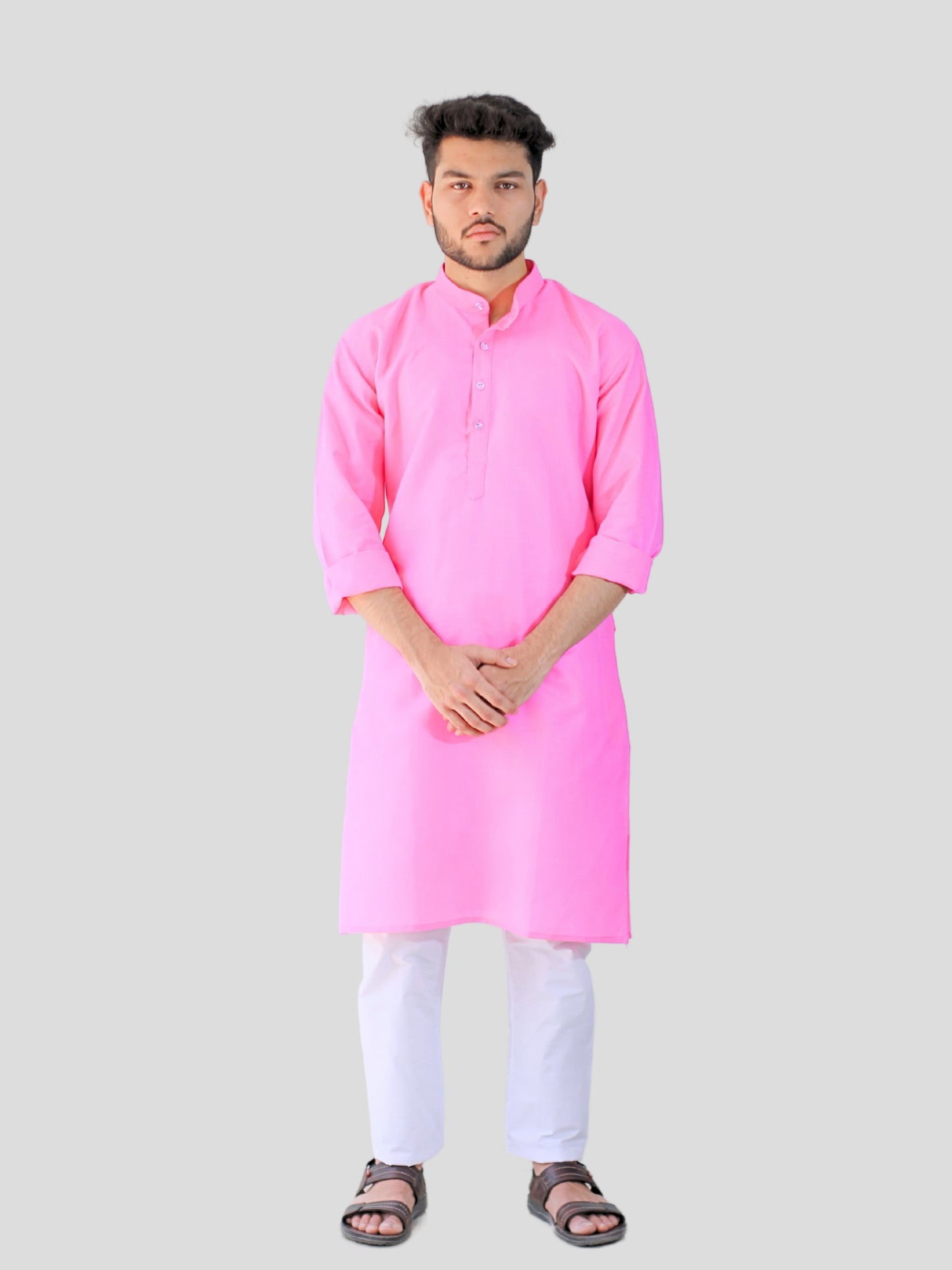 Youth Robe Men's Kurta Pajama Set (Pink)