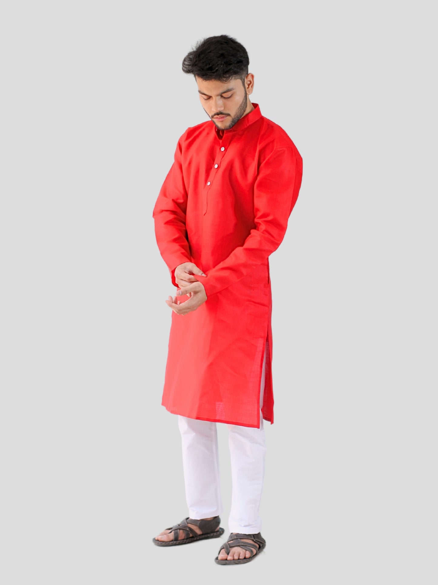 Youth Robe Men's Kurta Pajama Set (Red)