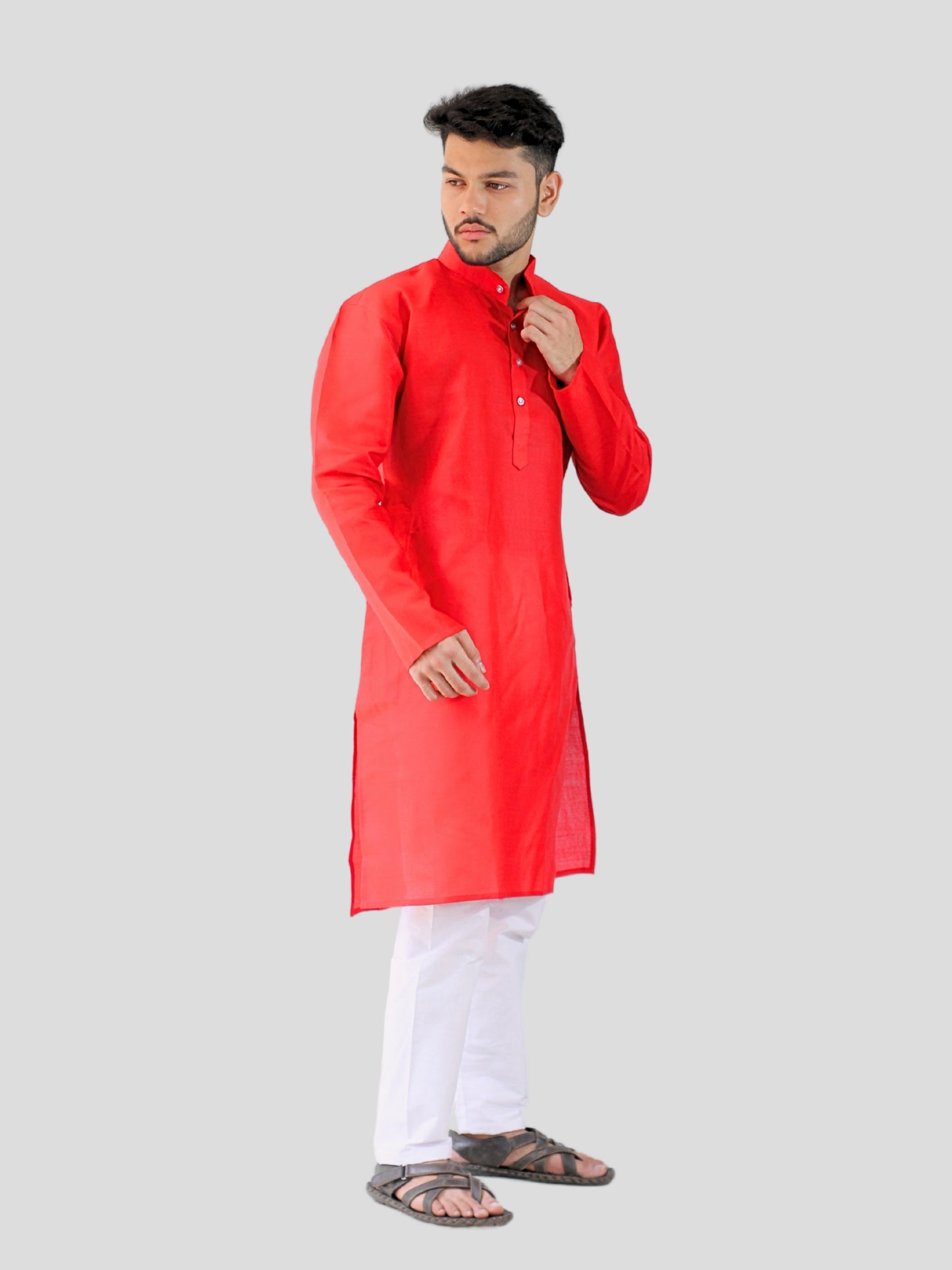 Youth Robe Men's Kurta Pajama Set (Red)