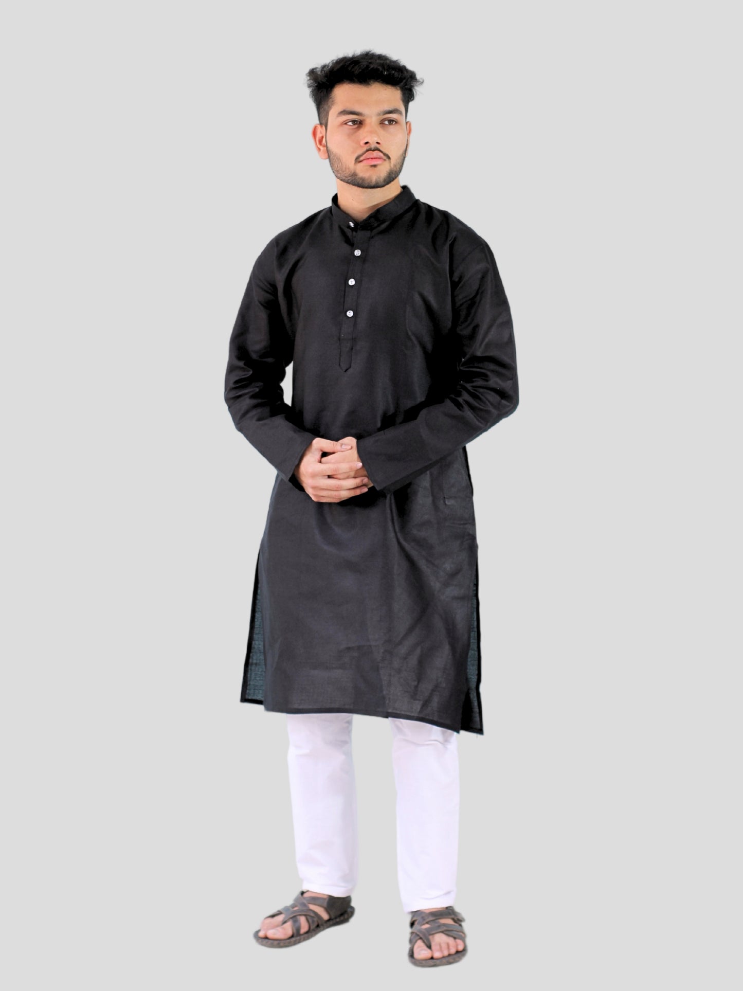 Youth Robe Men's Kurta Pajama Set (Black)