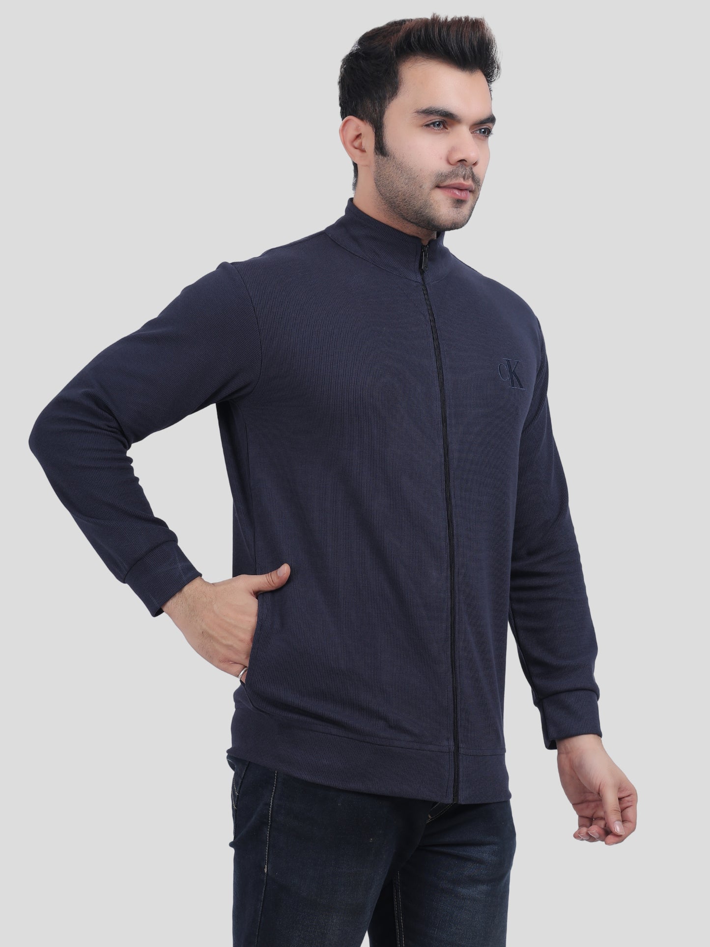 Youth Robe Men's Jacket (Blue)