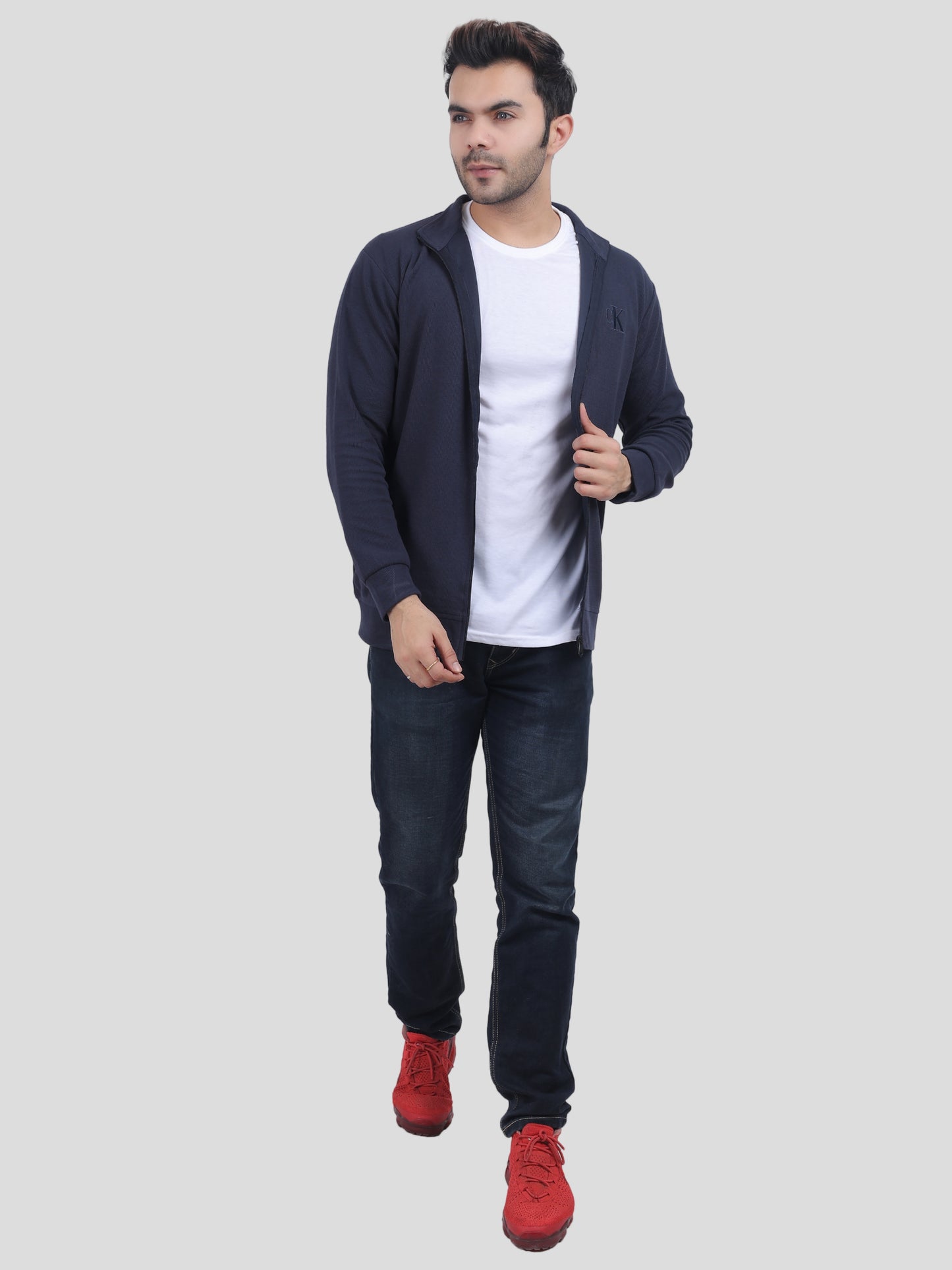 Youth Robe Men's Jacket (Blue)